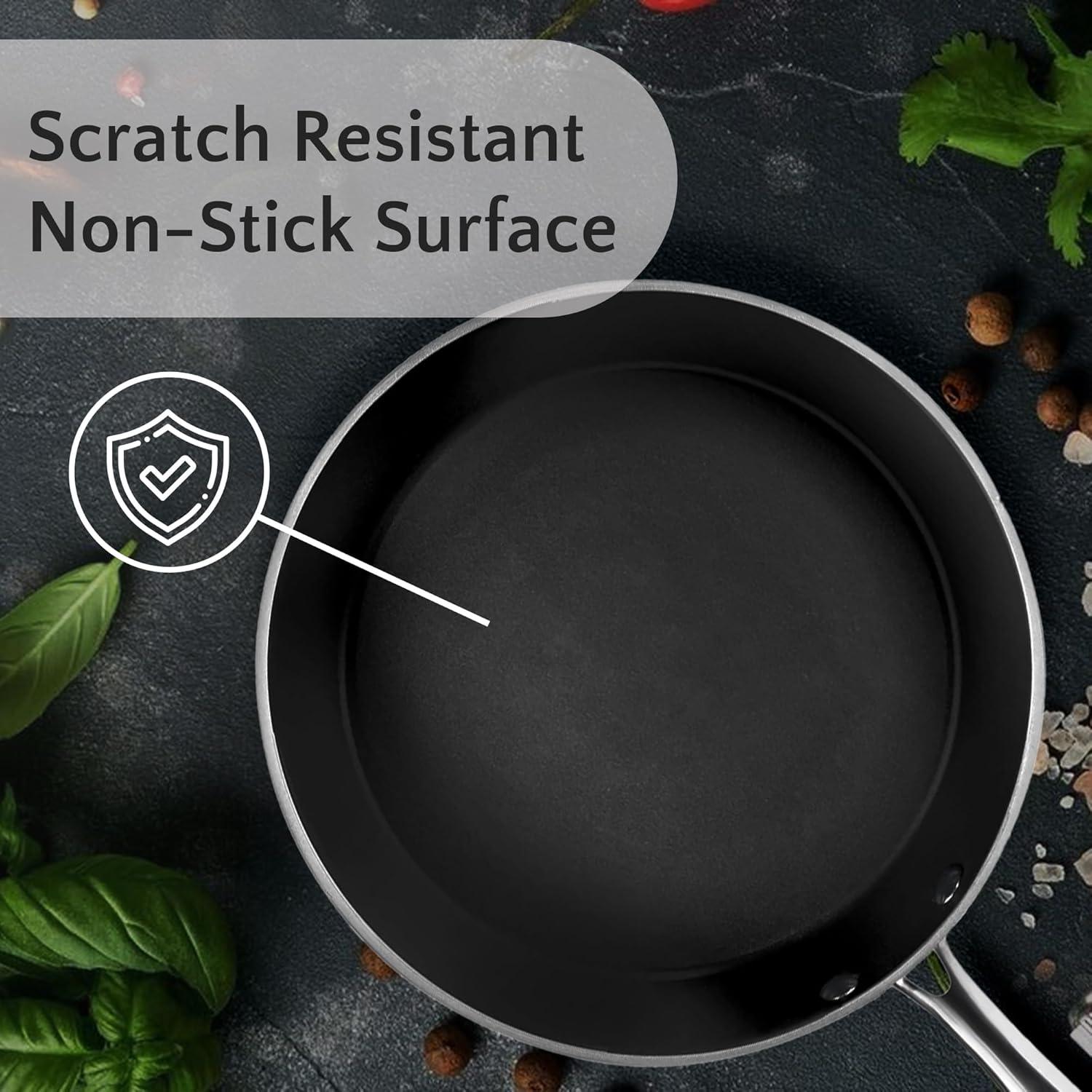 Orgreenic 10 Piece Ceramic Non-Stick Cookware Set, Hammered Rose Gold