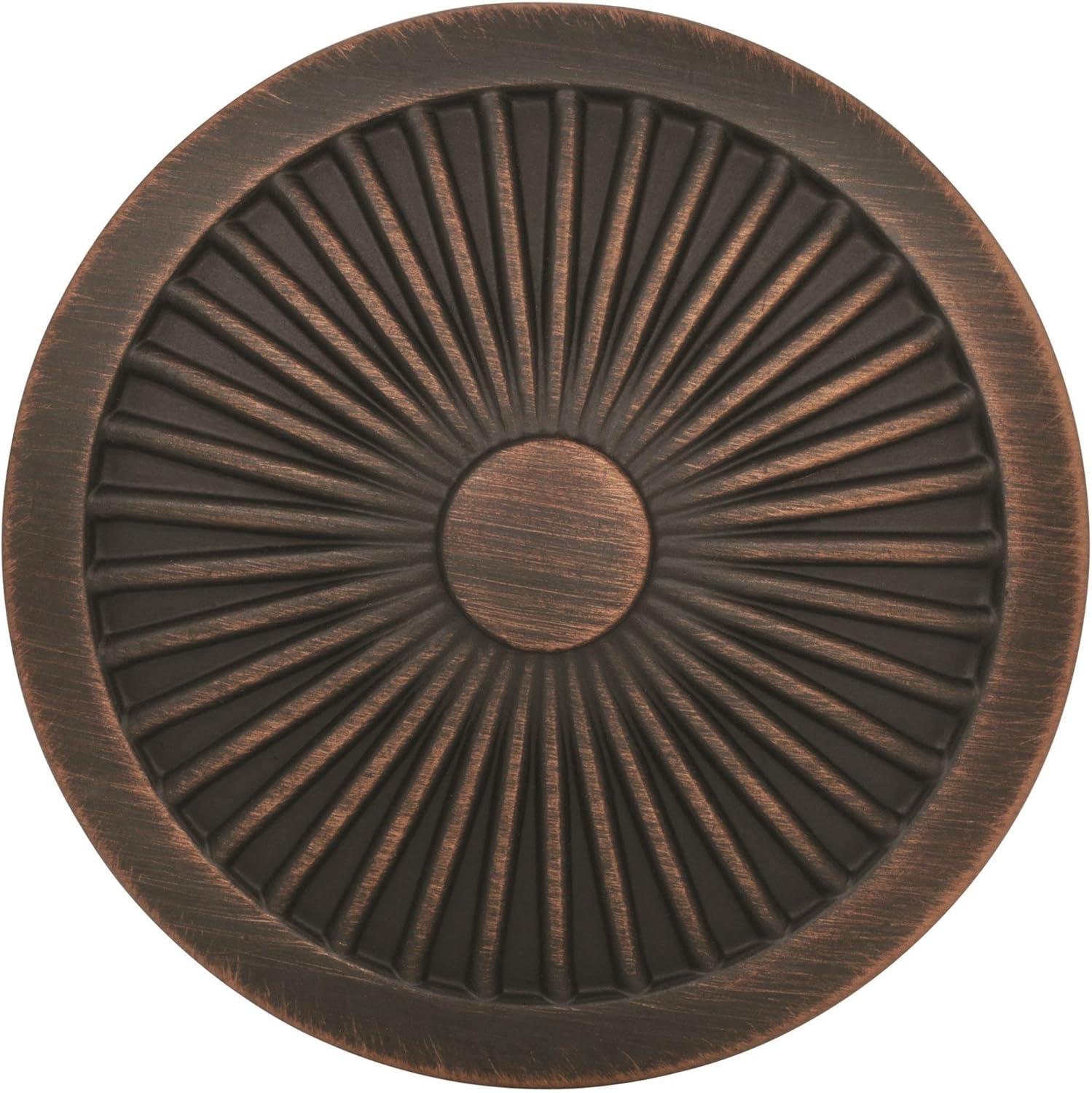 Oil Rubbed Bronze Round Cabinet Knob with Mounting Hardware