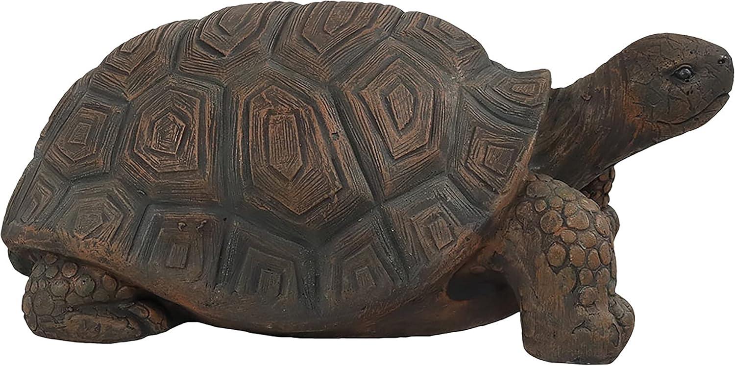 Sunnydaze Indoor/Outdoor Lifelike Large Tanya the Tortoise Patio Garden Yard Entryway Decorative Statue - 20"