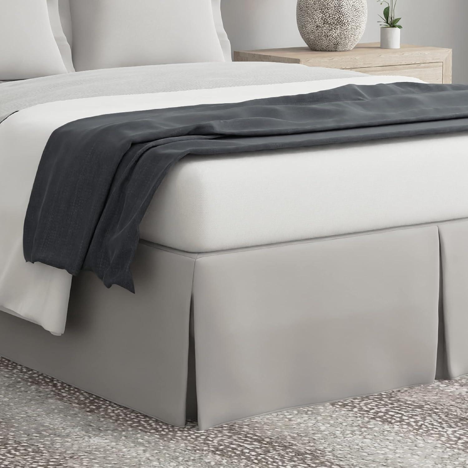 Pleated Wrinkle Resistant Wrap Around Bed Skirt