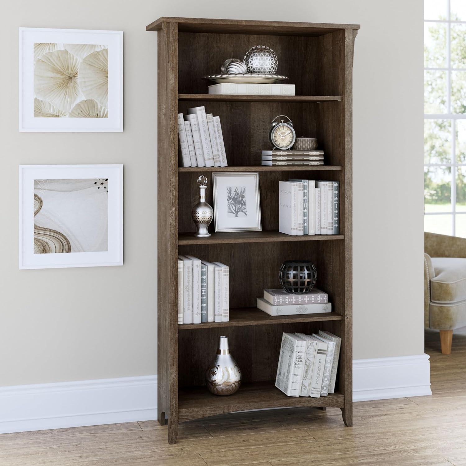 Red Barrel Studio® Khadesha 5 Shelf 63" Standard Bookcase