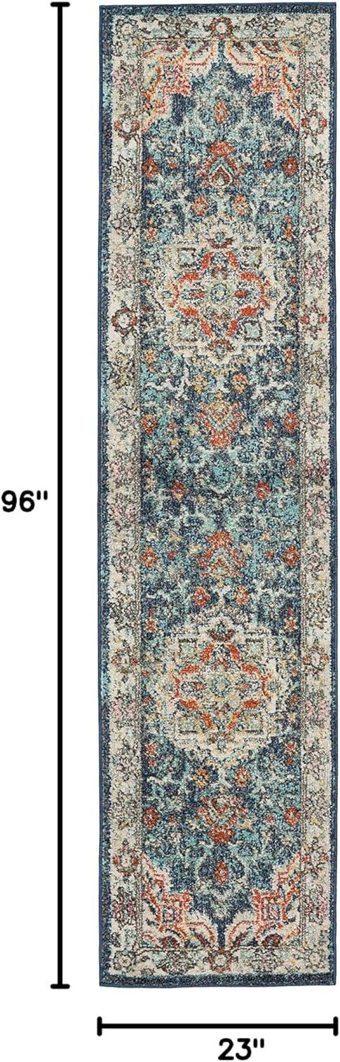 Dellen Blue 7 ft. 10 in. x 10 ft. Area Rug