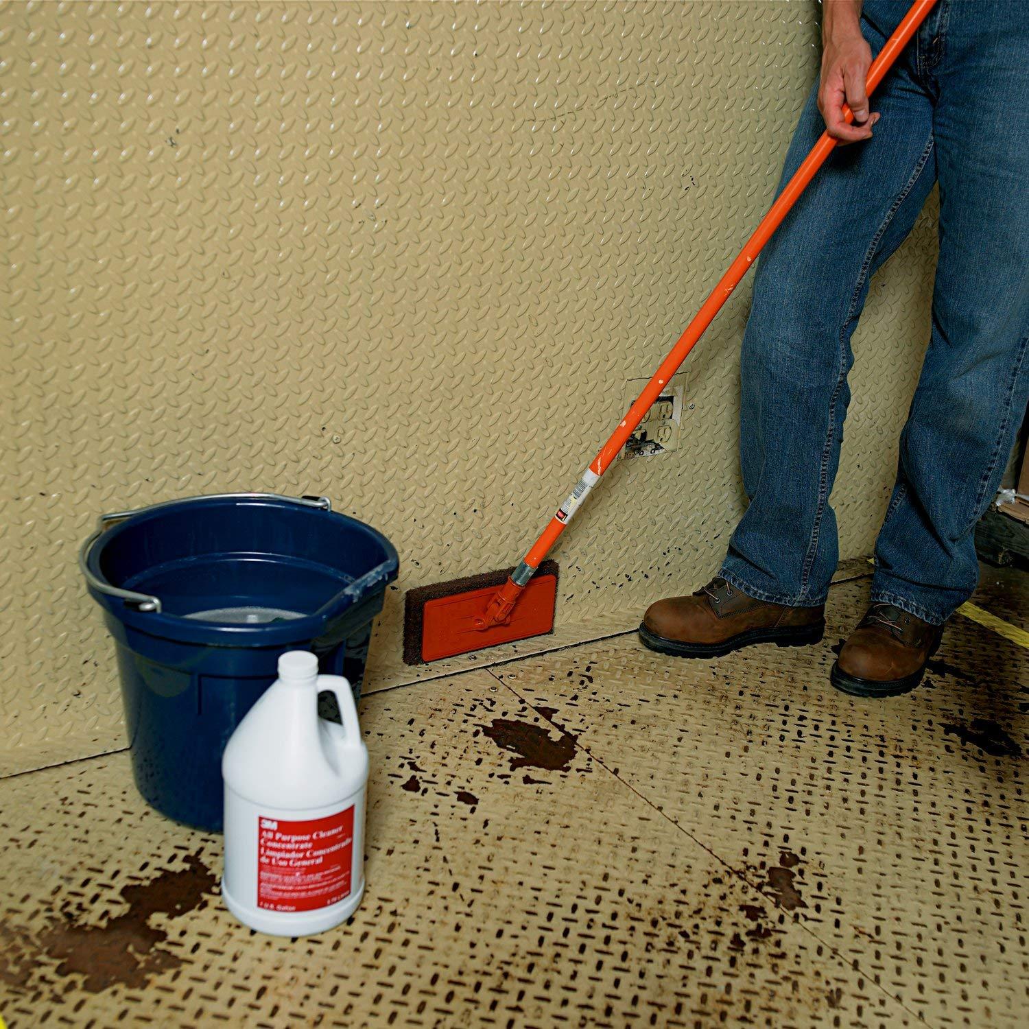 3M Doodlebug Scrub 'n Strip Pad 4 5/8 x 10 Brown 20/Carton 08004