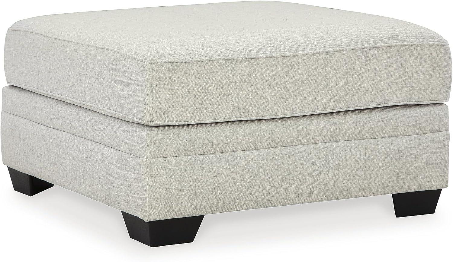 Huntsworth Dove Gray Traditional Oversized Accent Ottoman