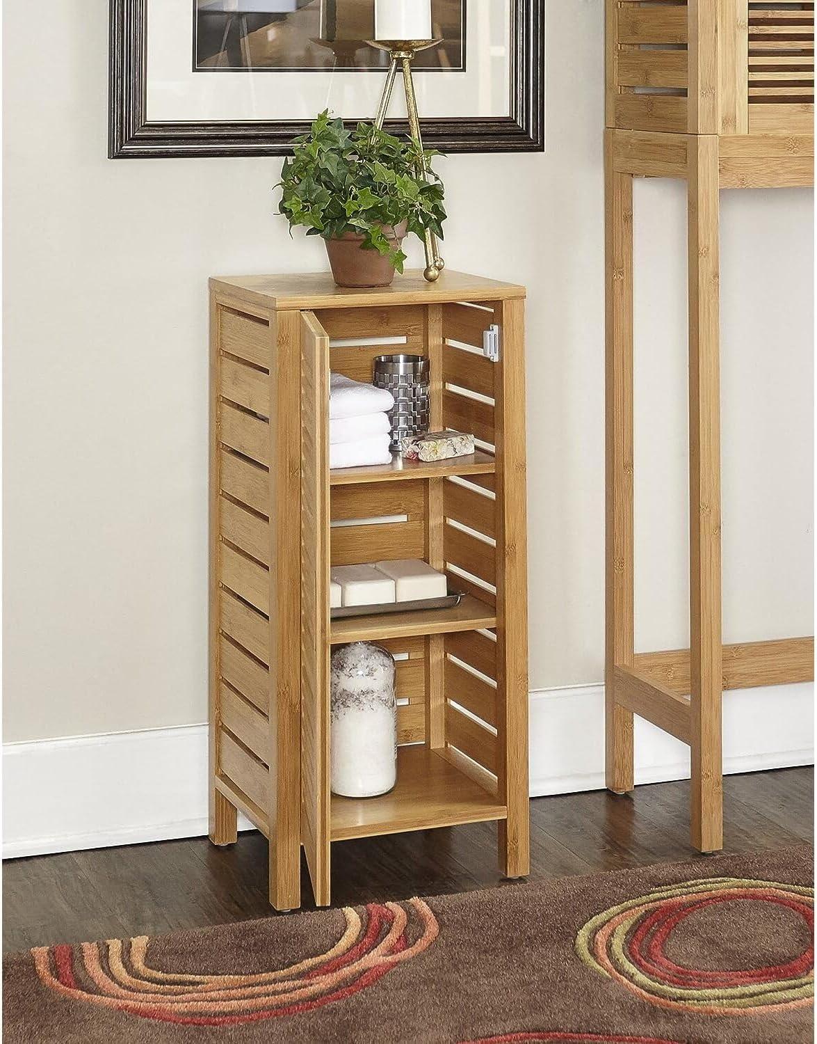 Bracken One-Door Floor Cabinet Natural - Linon