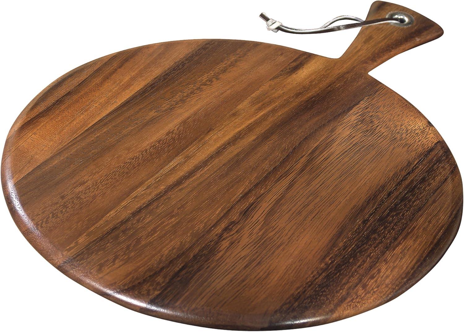 Medium Acacia Wood Round Paddle Board with Handle