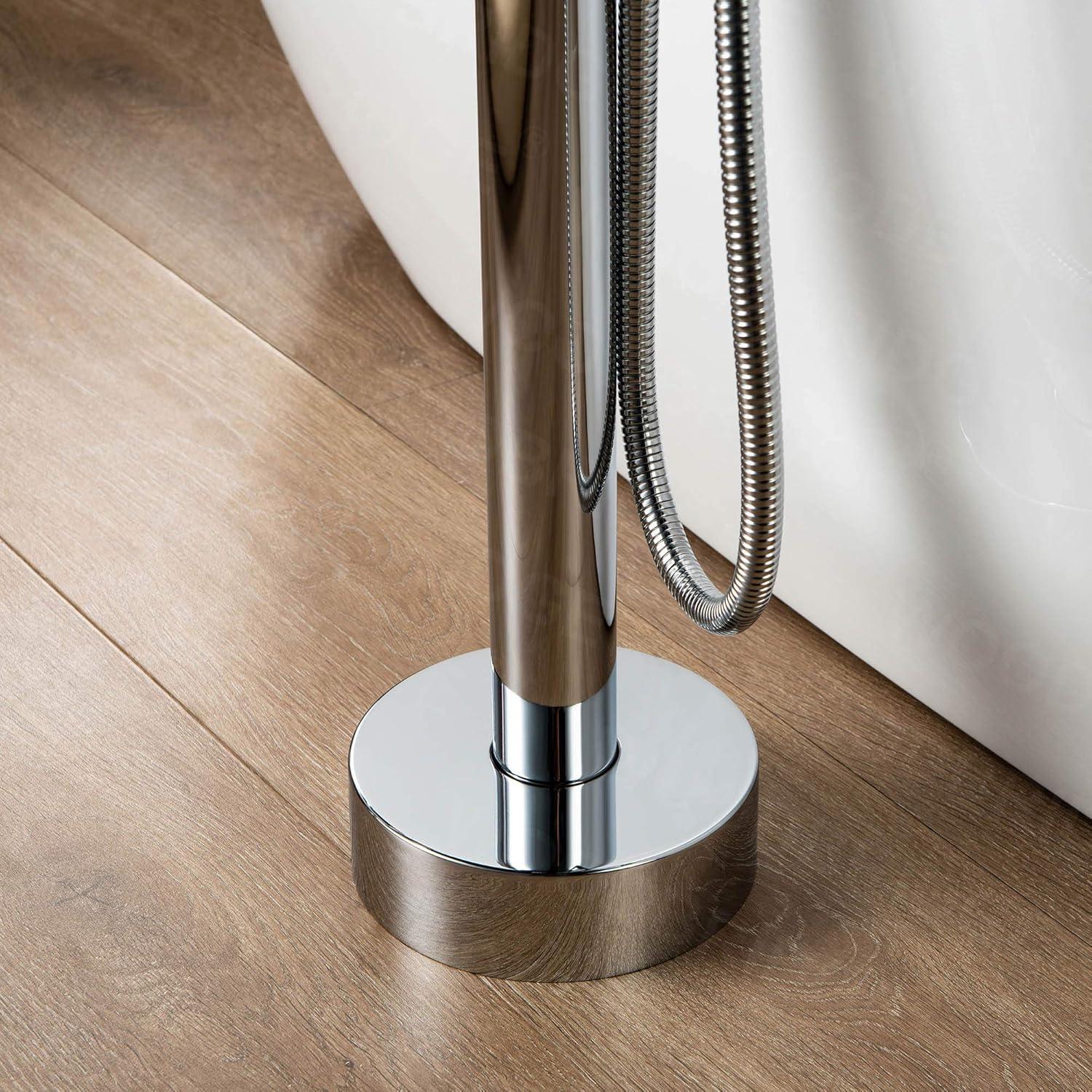 Cove Floor Clawfoot Tub Faucet with Diverter