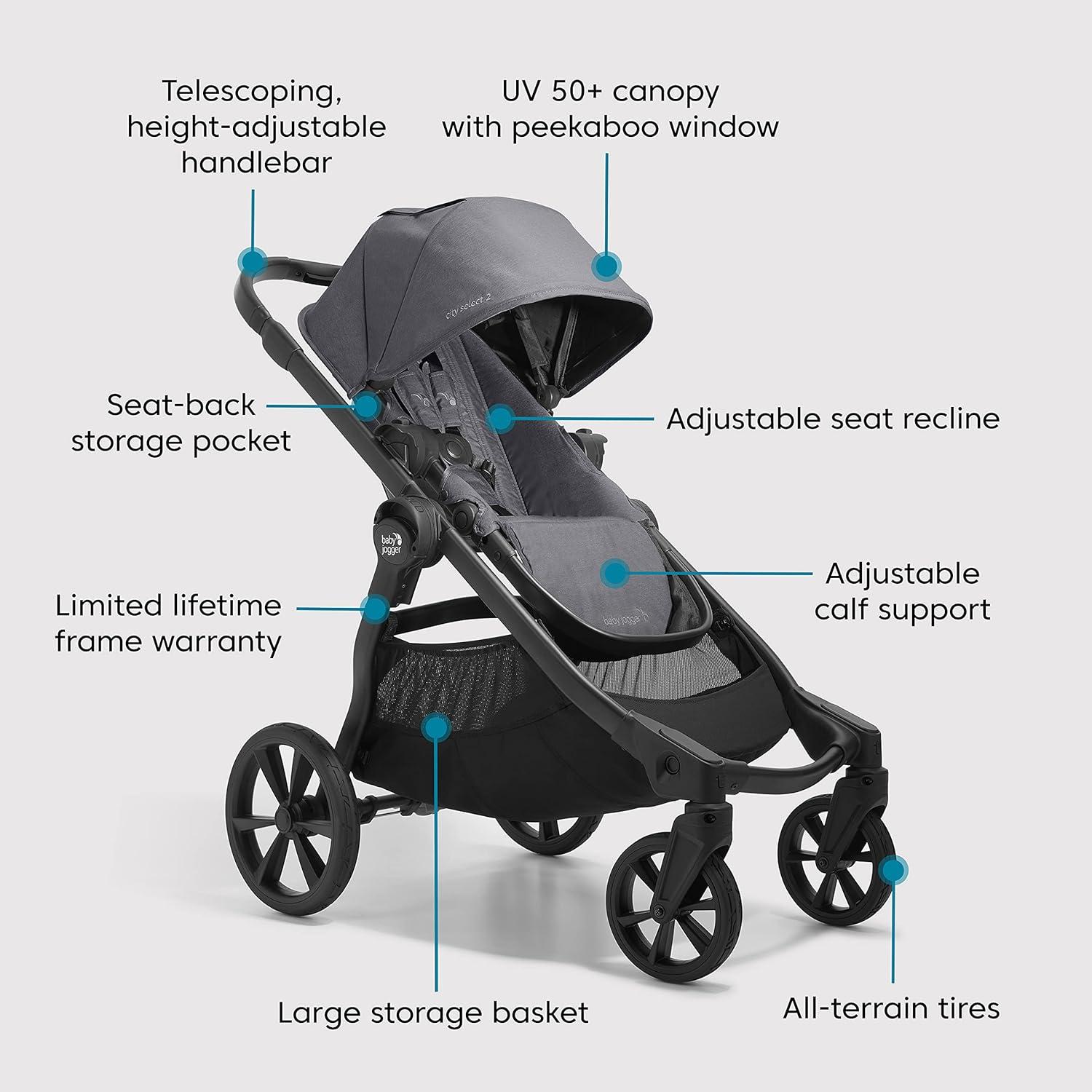 Baby Jogger City Select 2 Stroller - Radiant Slate