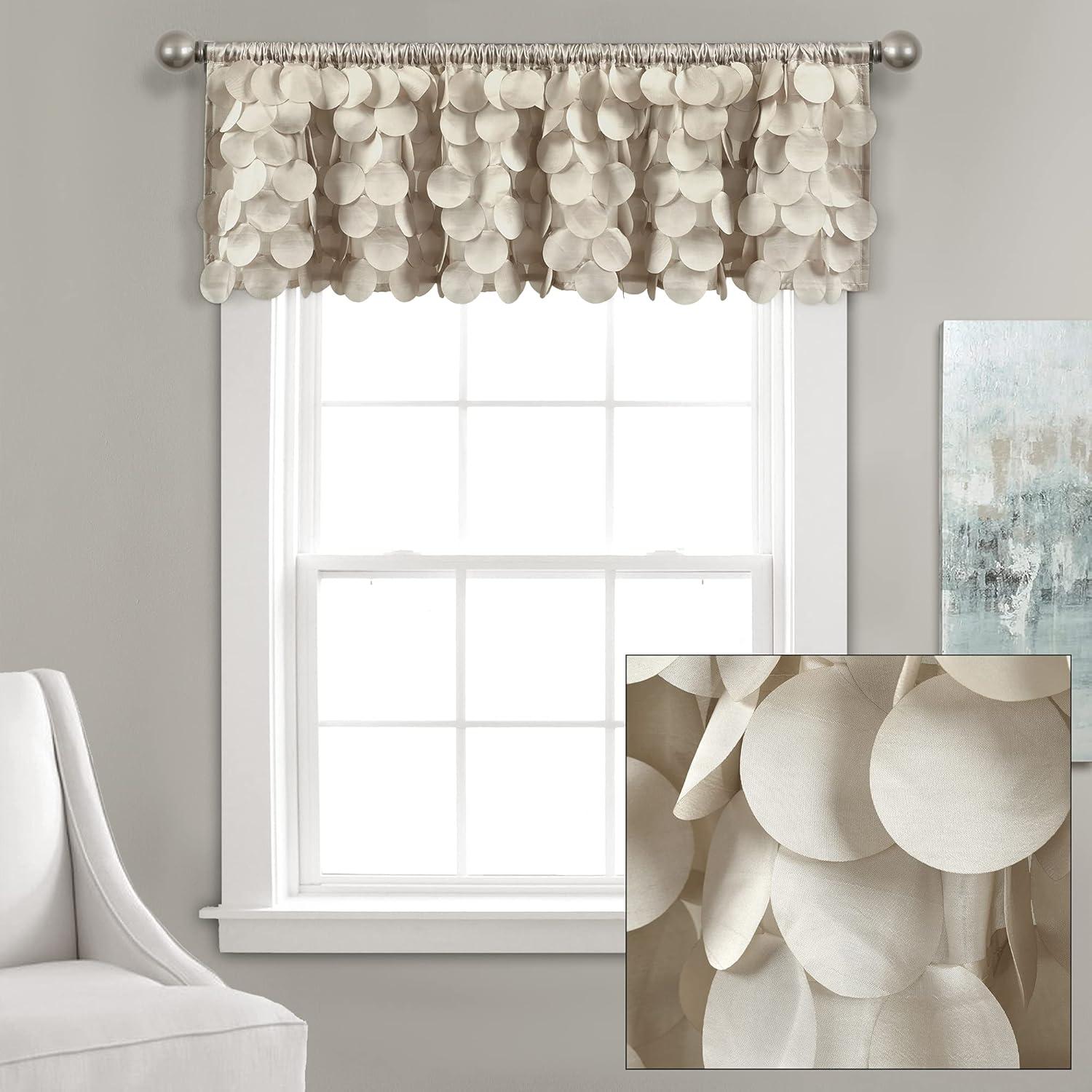 Lush Decor Gigi Scalloped Window Valance
