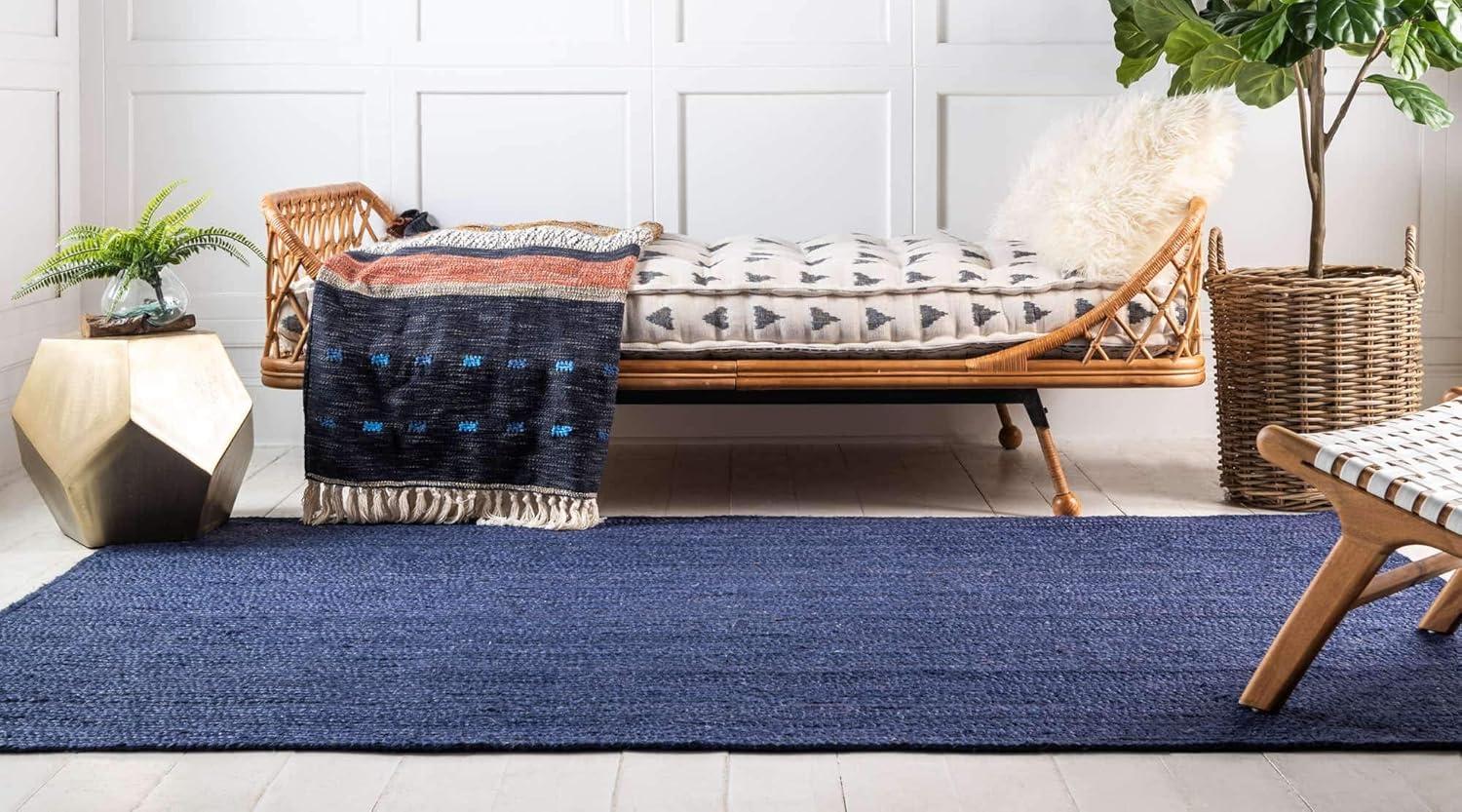 Unique Loom 5' 1 x 8' 0 Dhaka Braided Jute Rectangle Area Rug