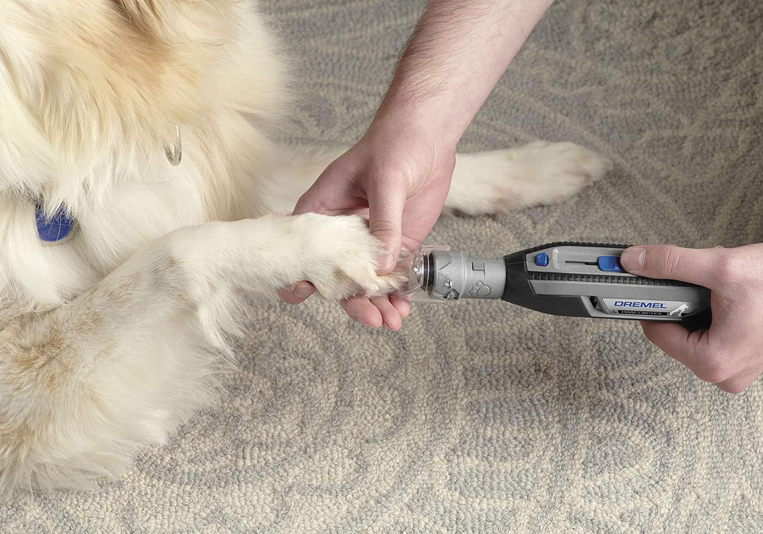 Cordless Black and Silver Pet Nail Grinder Kit