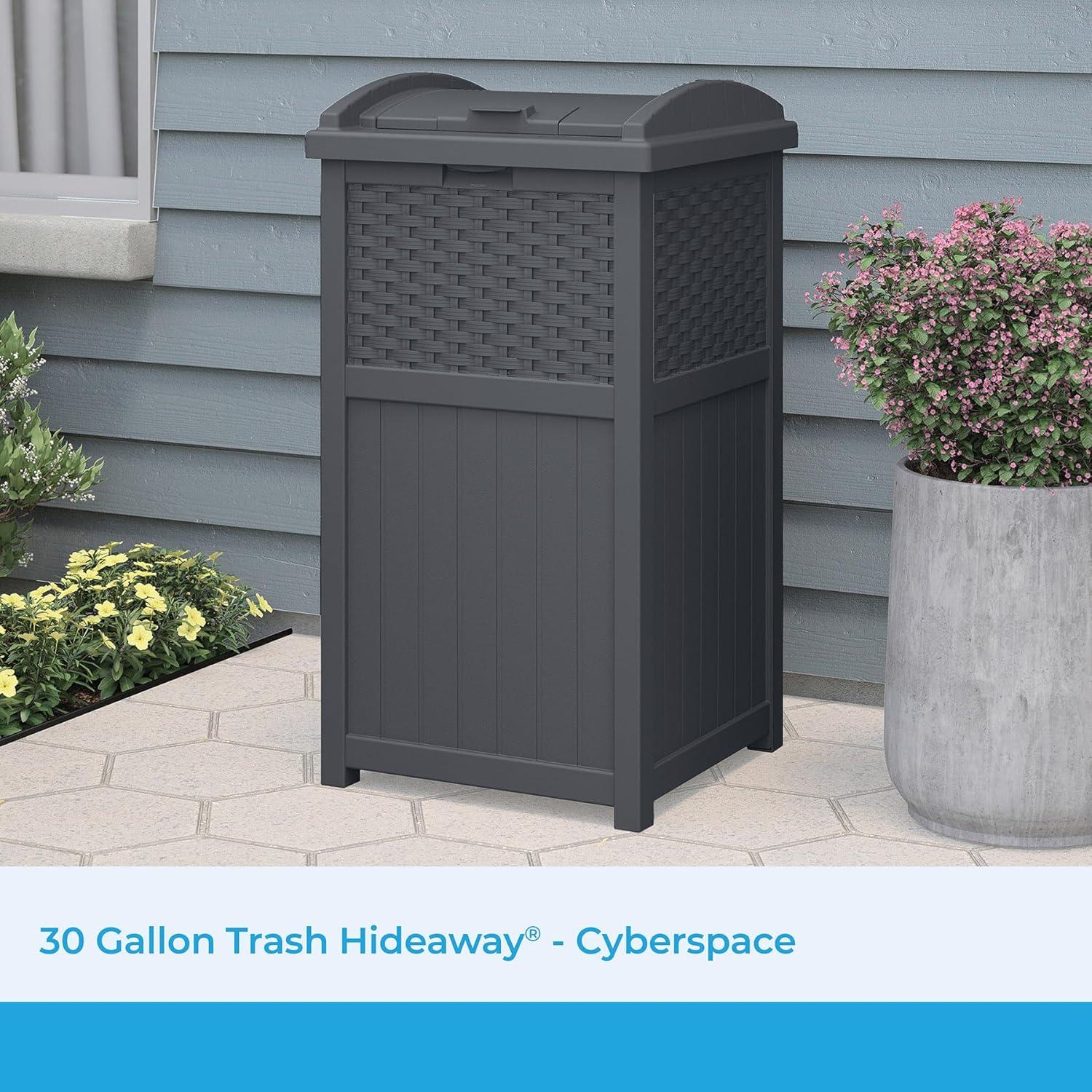 Suncast Suncast 33 Gallon Manual Lift Trash Hideaway Container