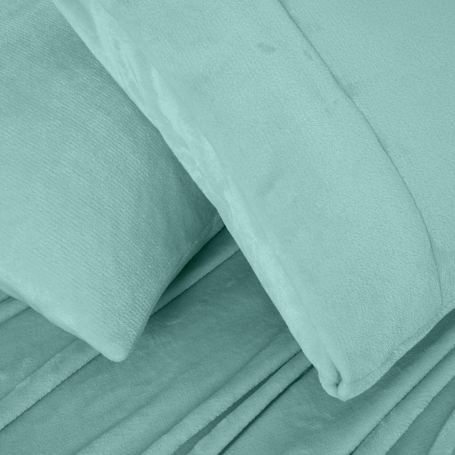 Chezmoi Collection Washed Microfiber Line Stitch Embroidery Quilt Set