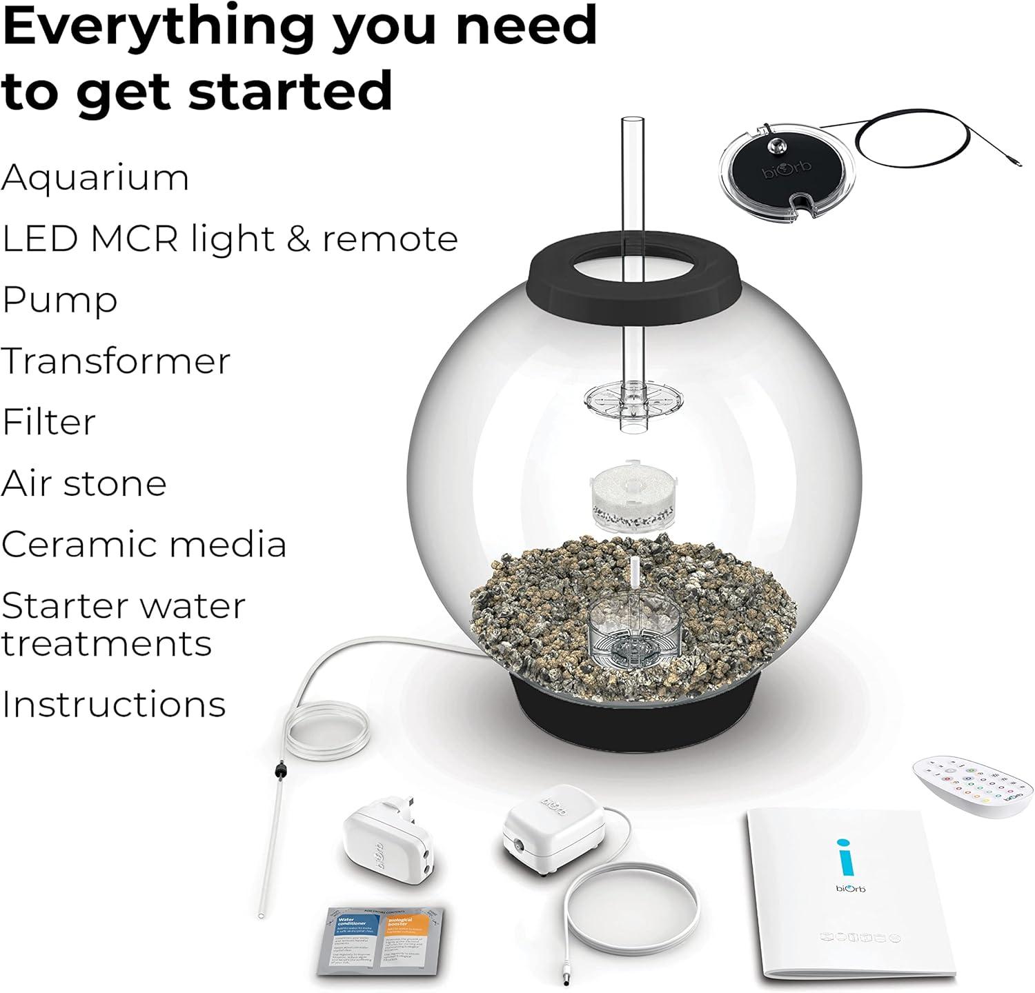 biOrb CLASSIC 60 16 Gallon Round Aquarium Tank with MCR Light