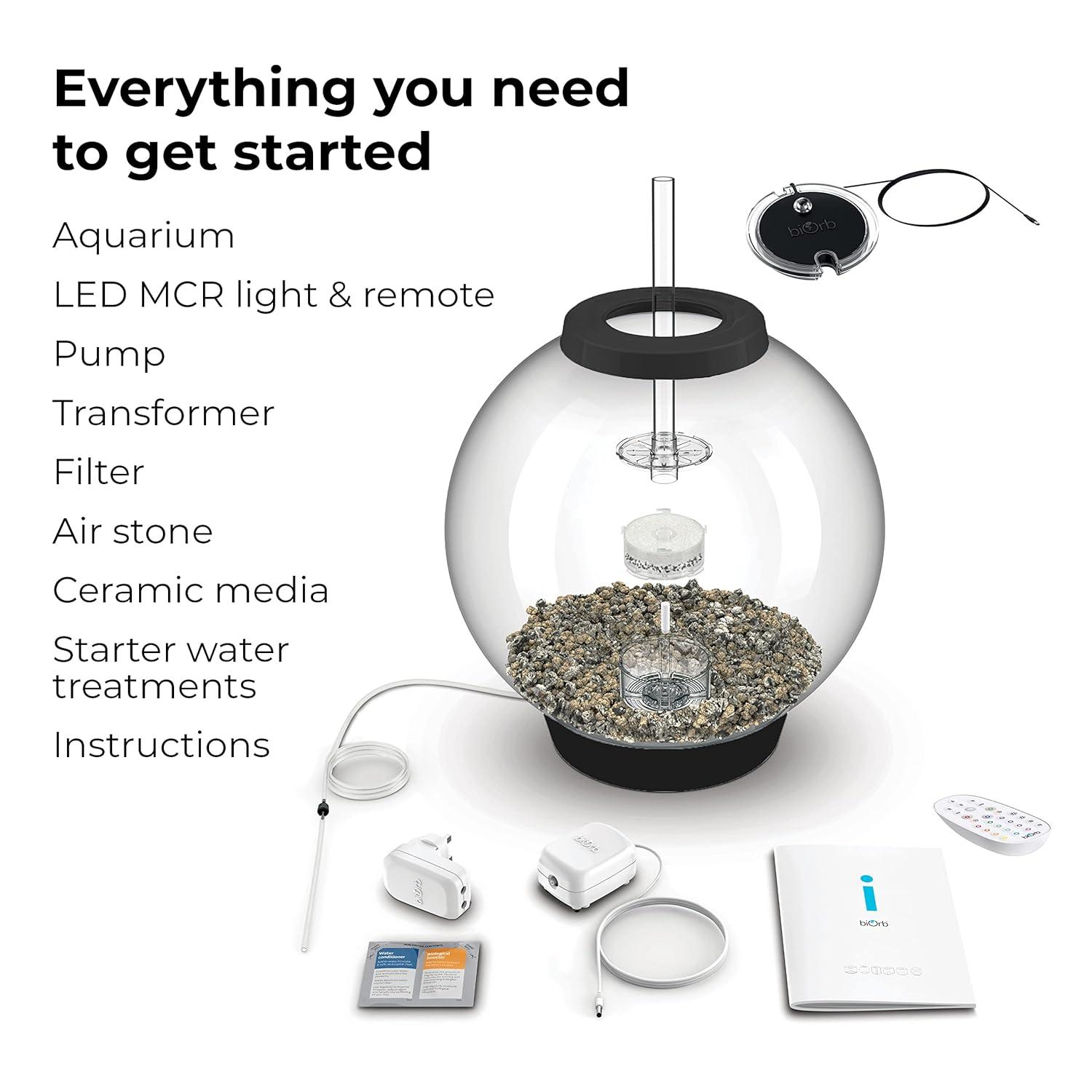 biOrb CLASSIC 60 16 Gallon Round Aquarium Tank with MCR Light