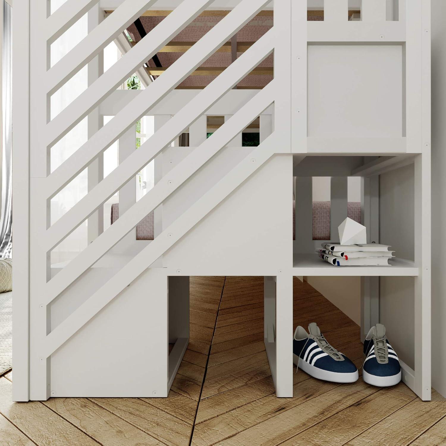 Max & Lily Twin over Twin Staircase Bunk Bed