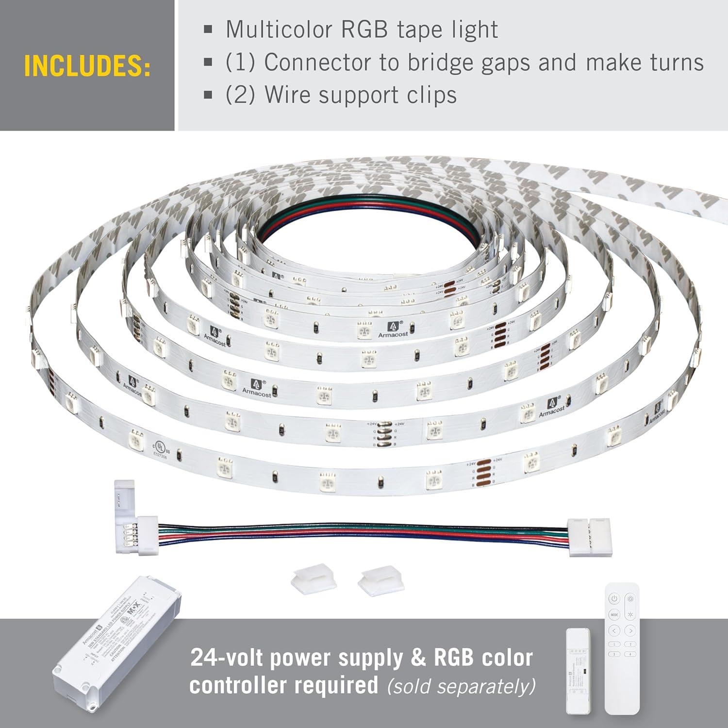 RibbonFlex Home, 24V, RGB, 30LEDs/M, IP20, 2.5M Undercabinet Strip Light