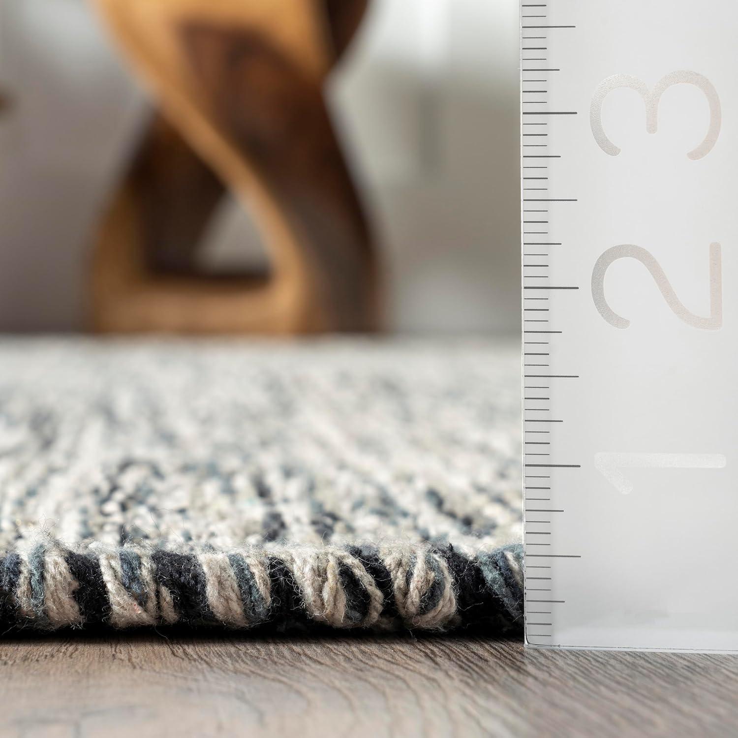 Nuloom Alessi Solid Farmhouse Cotton Kitchen Runner Indoor Area Rug - Hallway, Entryway, 2' 6" x 10', Gray
