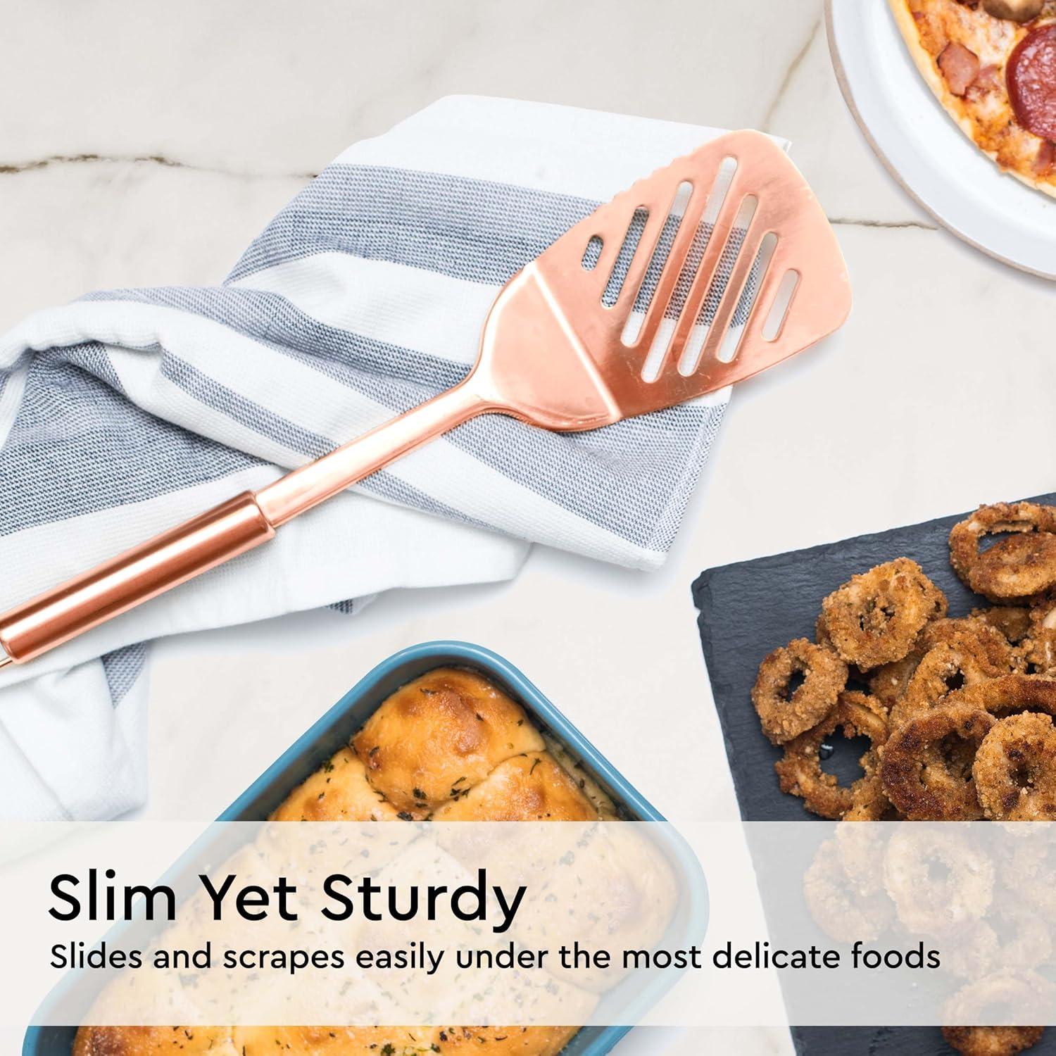 Styled Settings Copper Stainless Steel Cooking Utensils Set