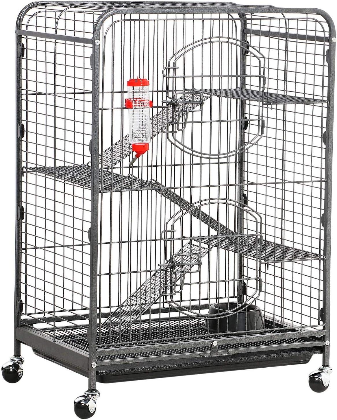 Durable Ferret Cage Rabbit Chinchilla Rat Cage Small Animal Play House 37"