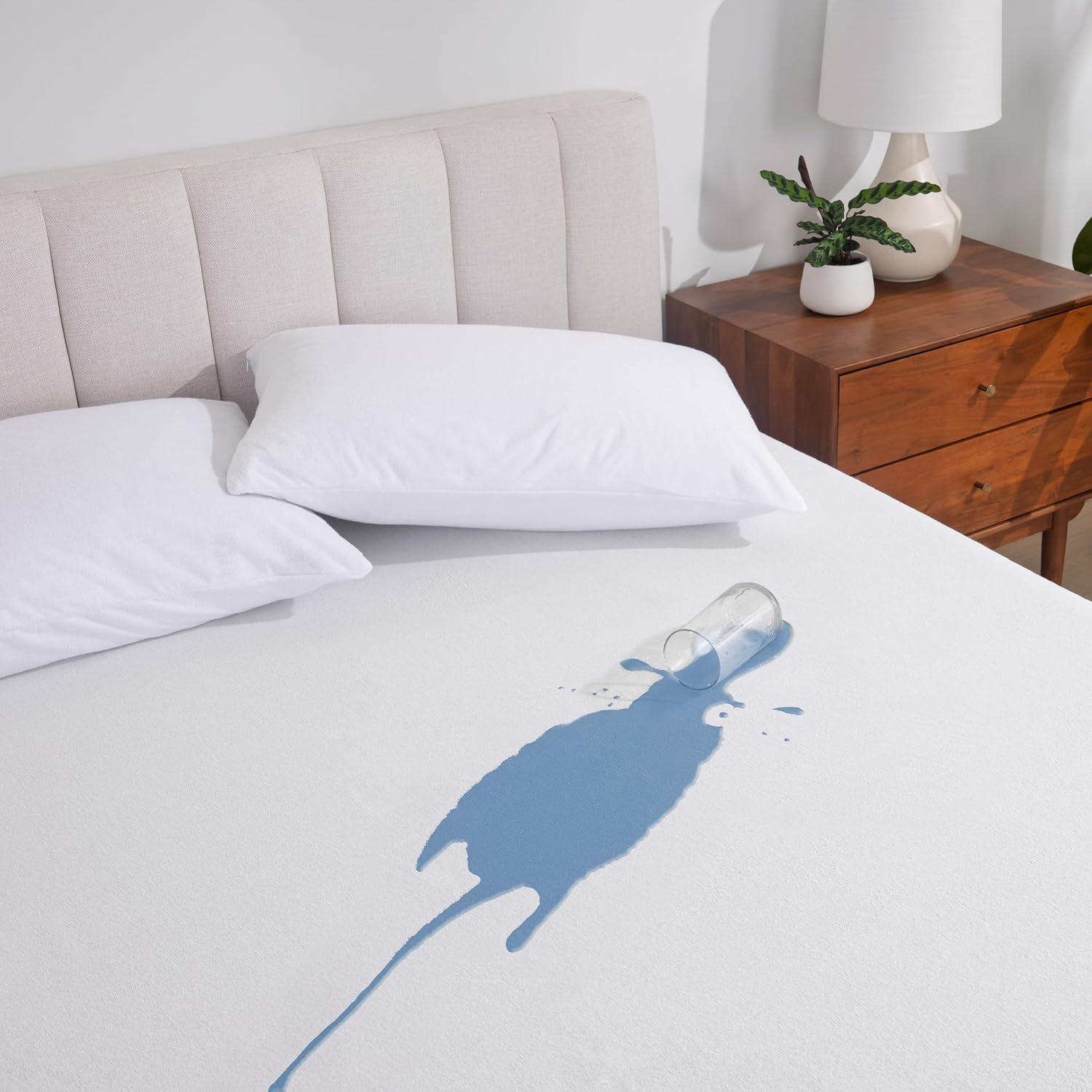 Bare Home Waterproof Fitted Mattress Protector Mattress Protector Case Pack