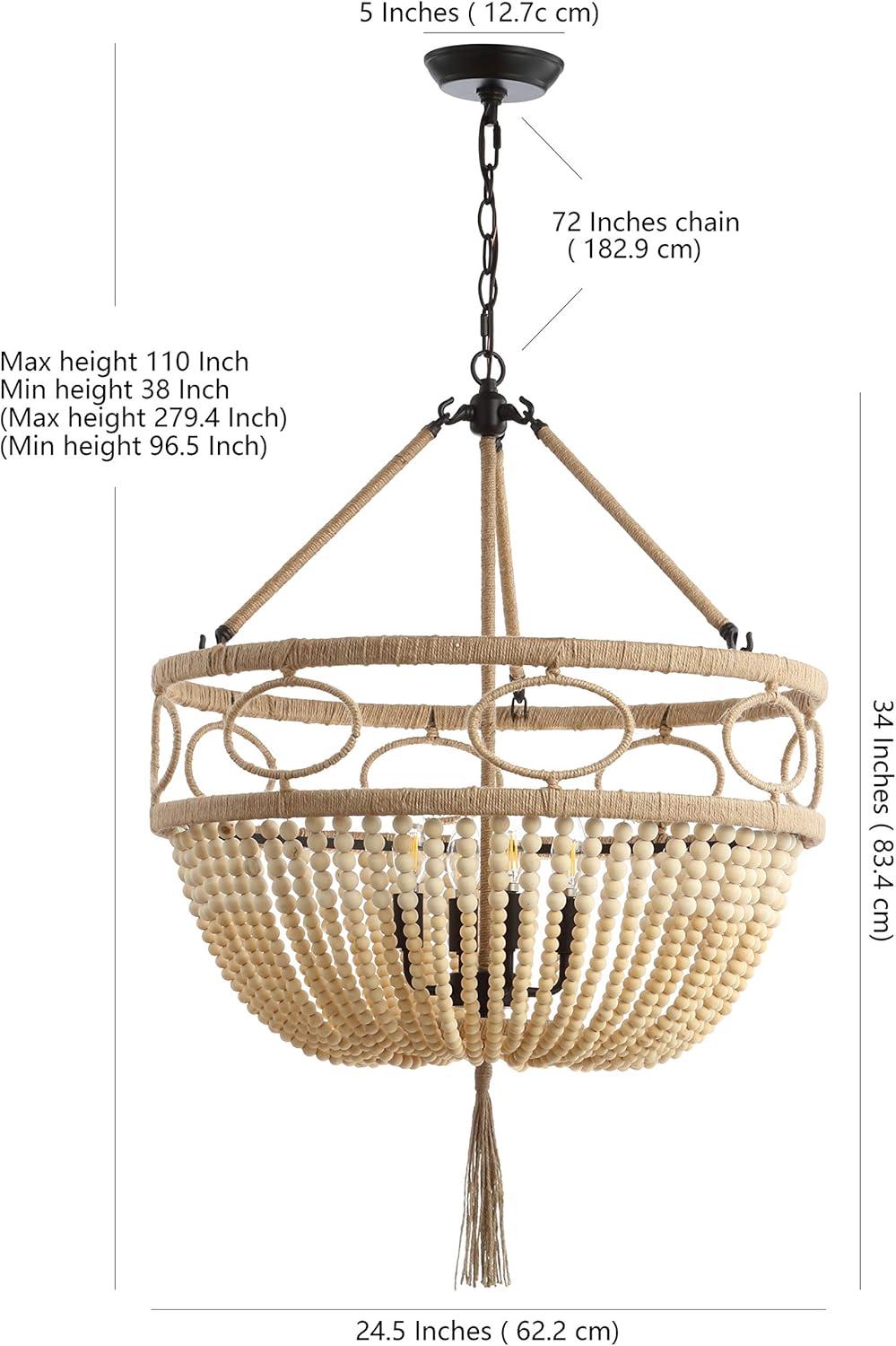 Sadie 4 Light Metal Dimmable Empire Chandelier