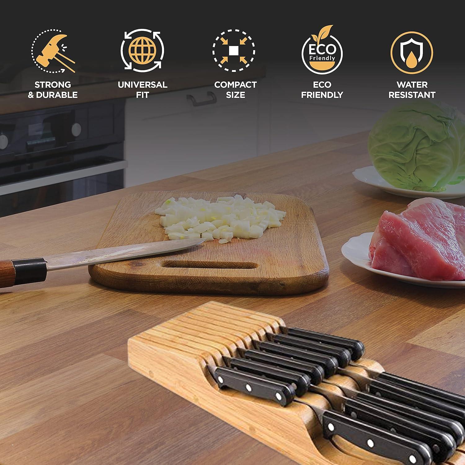 Bambusi Bambüsi 12 Slot Drawer Knife Block