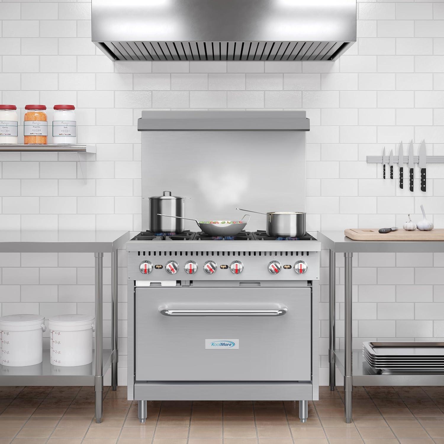 KoolMore KoolMore 36'' W Single Oven Commercial Gas Range