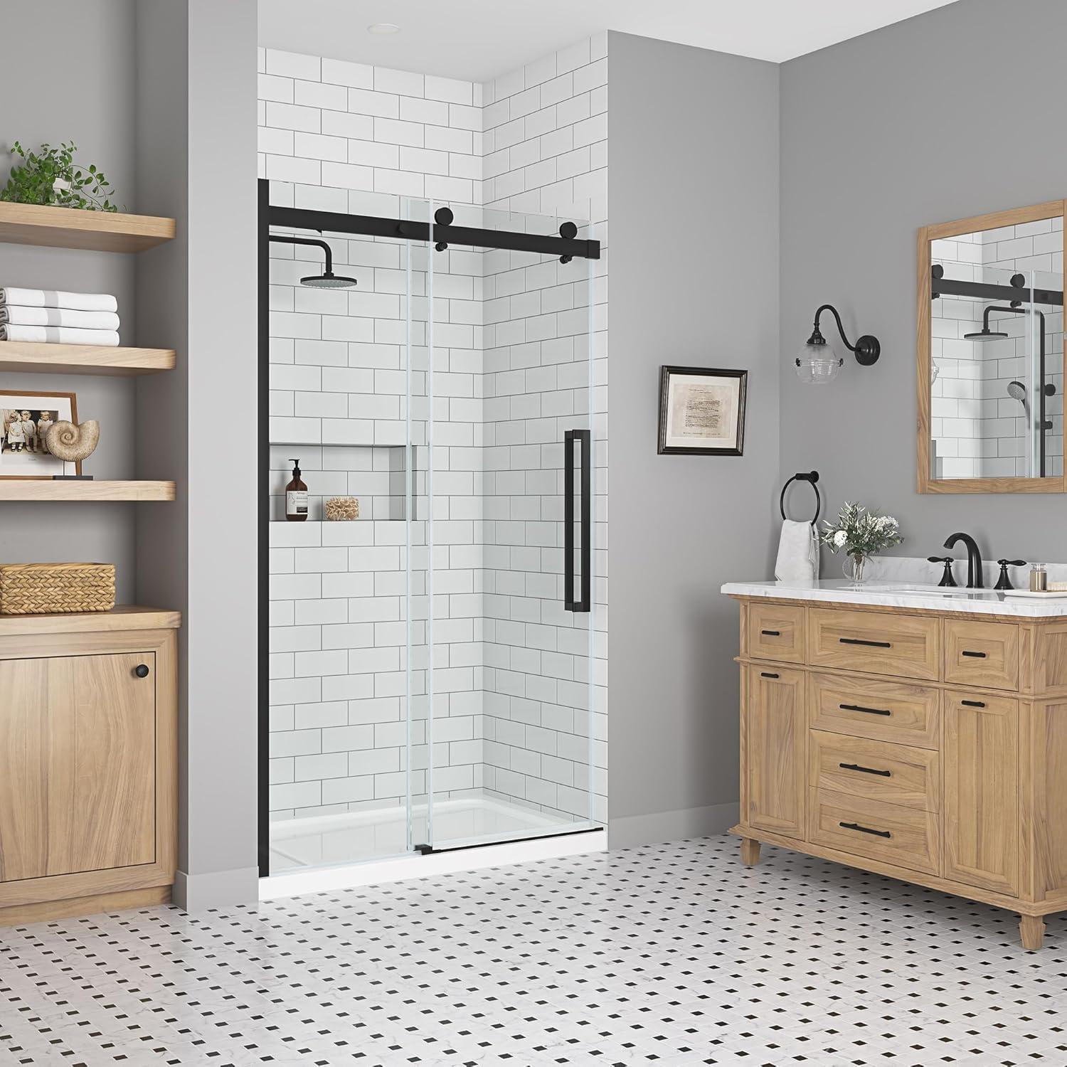 OVE Decors Bel Soft Close 2-Piece 32" x 48" x 81" Base/Door Rectangular Alcove Shower Kit