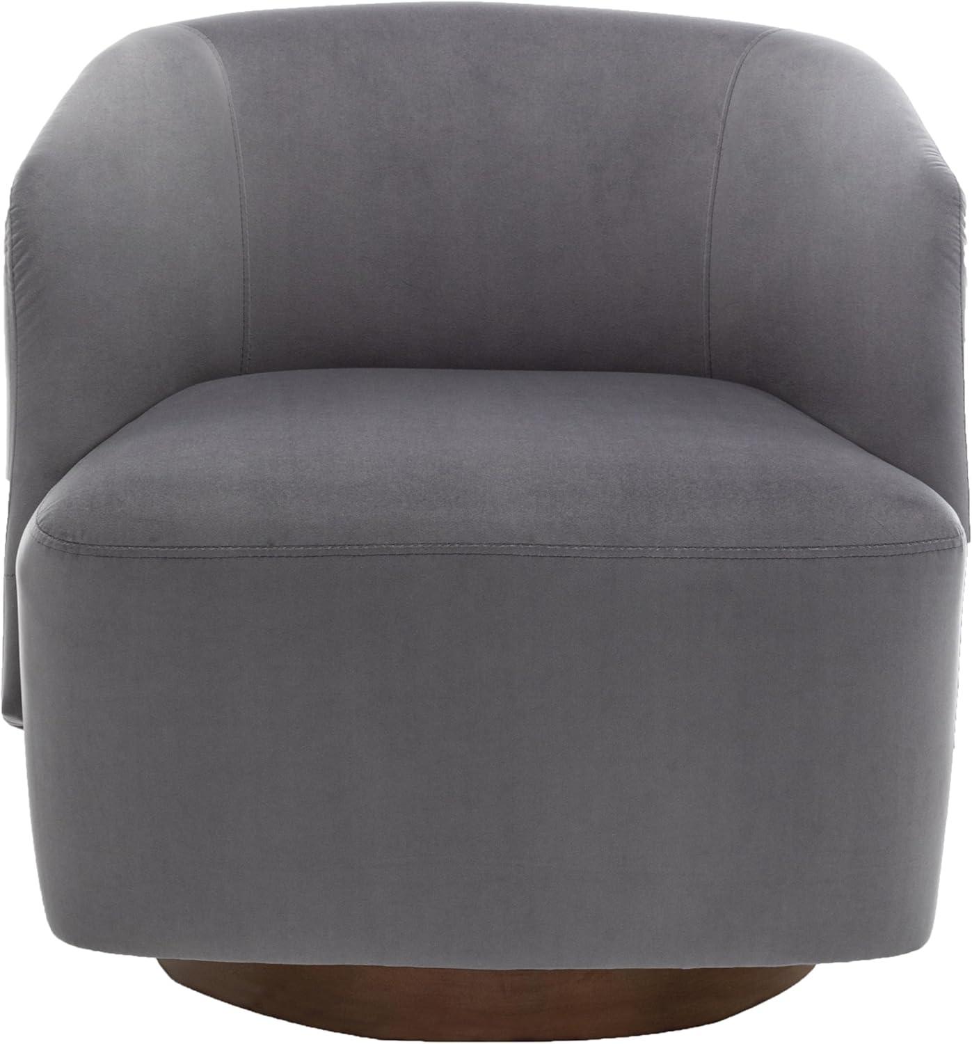 Ibrain Upholstered Swivel Barrel Chair