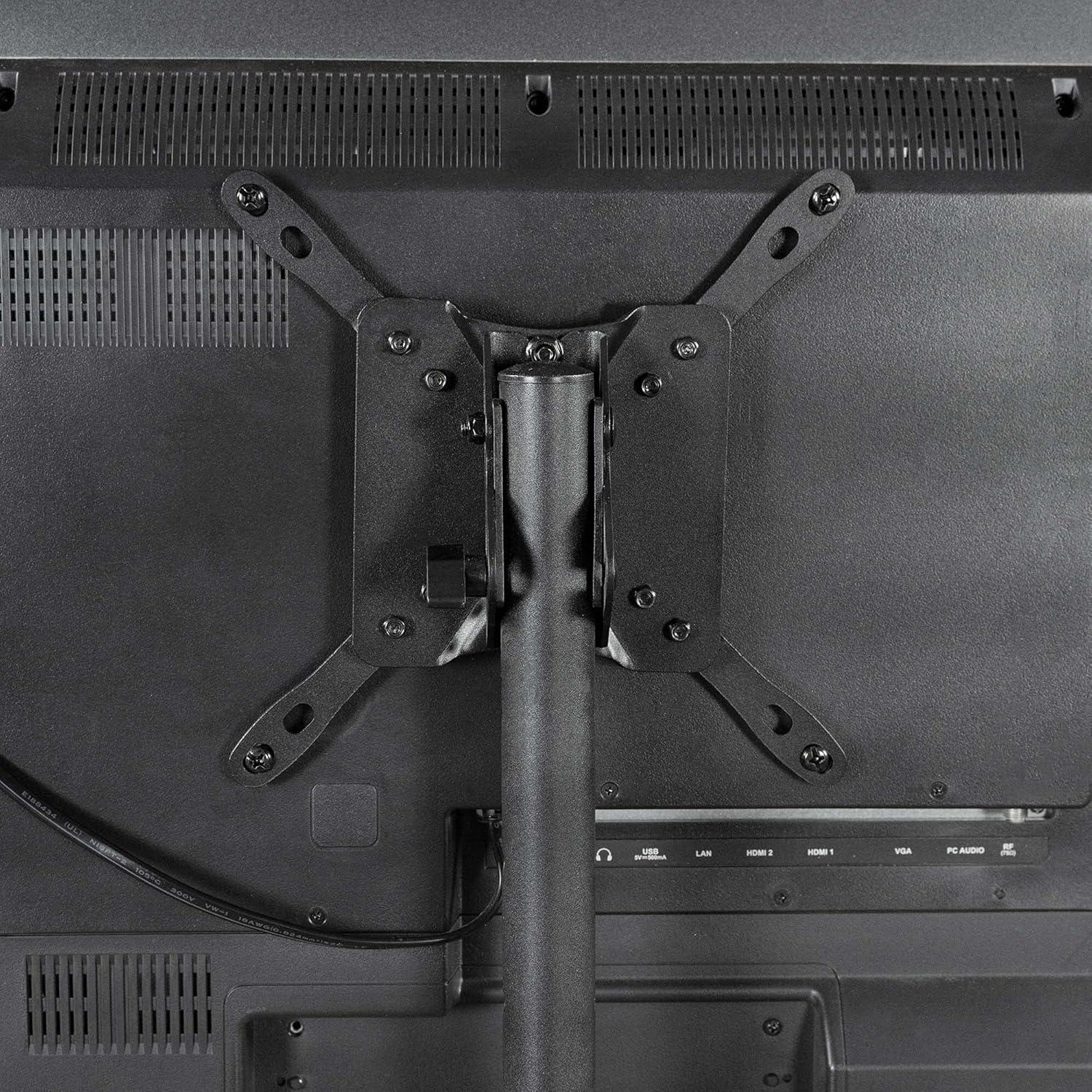 Vivo Black TV Stand with Storage Shelf