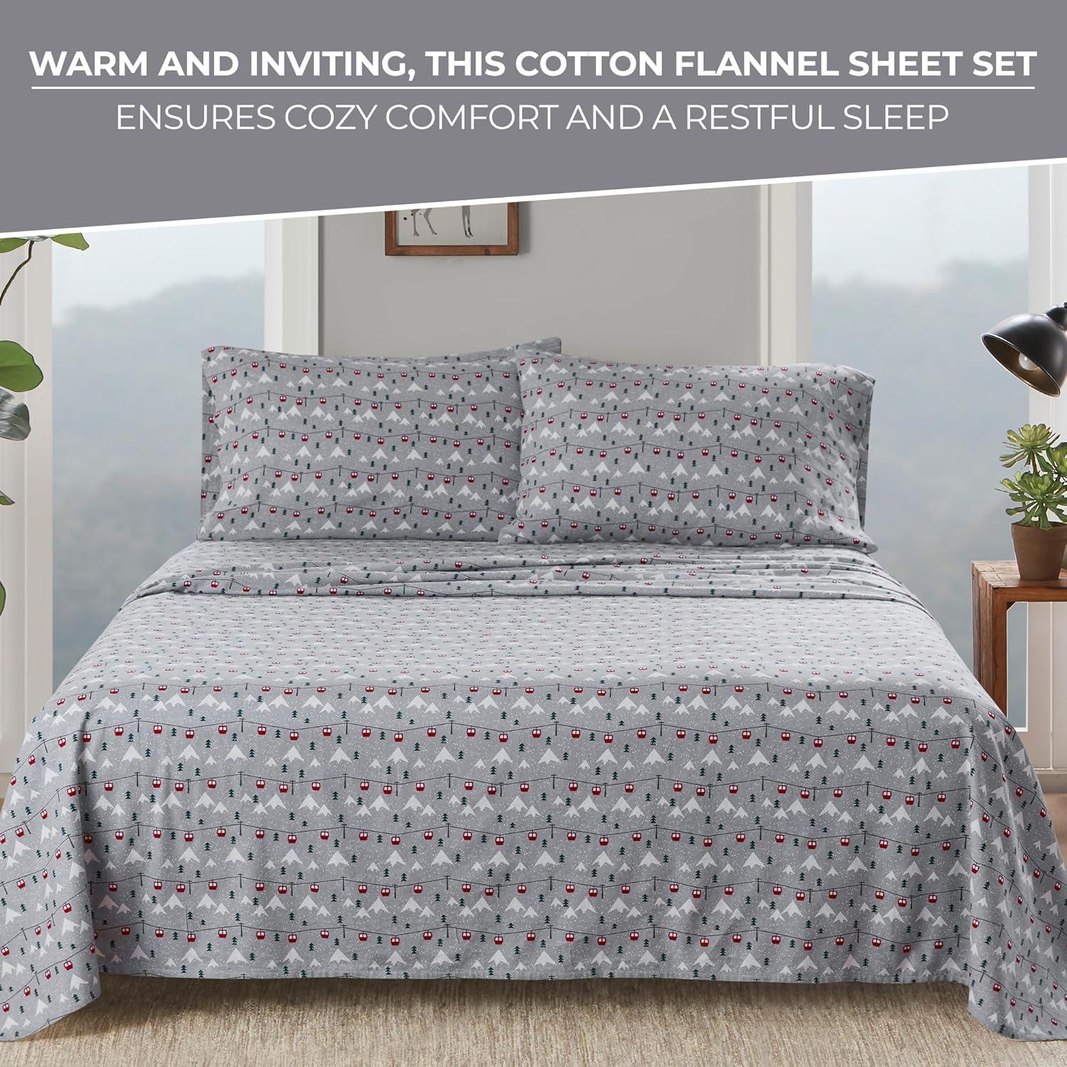 Woolrich 100% Cotton Flannel Sheet Set