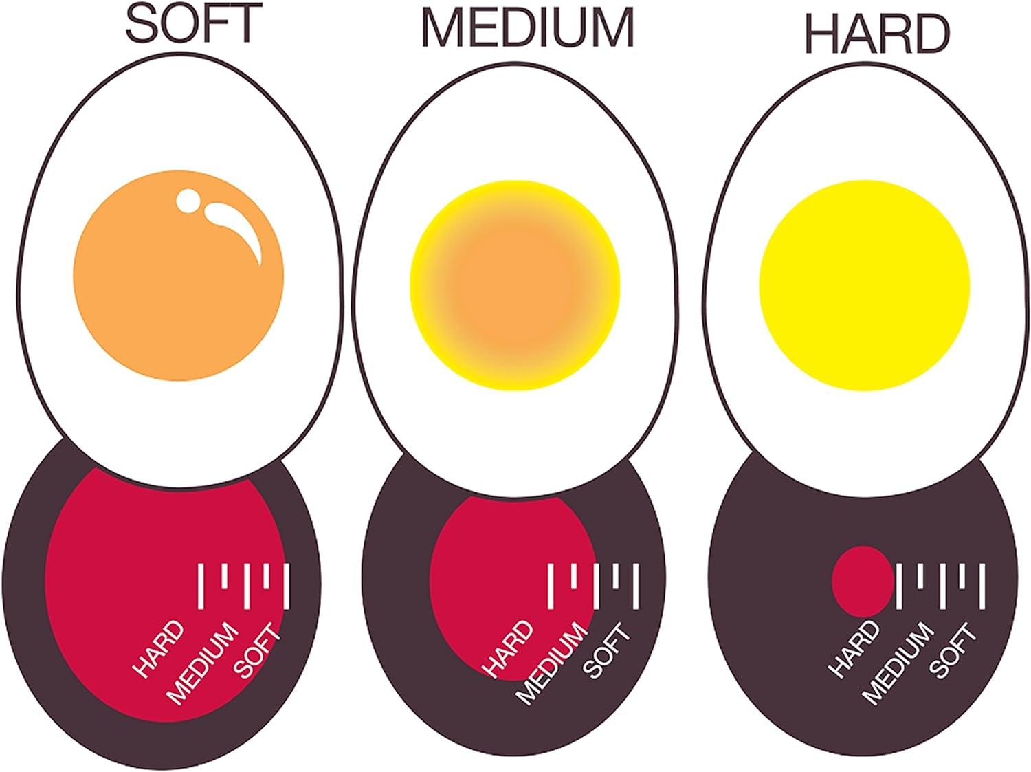 Red Heat-Sensitive Egg Timer for Perfect Boiled Eggs