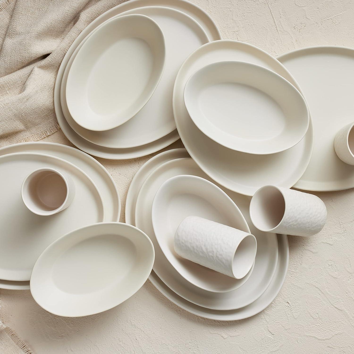 Stone by Mercer Project Katachi 16-Piece Dinnerware Set Stoneware