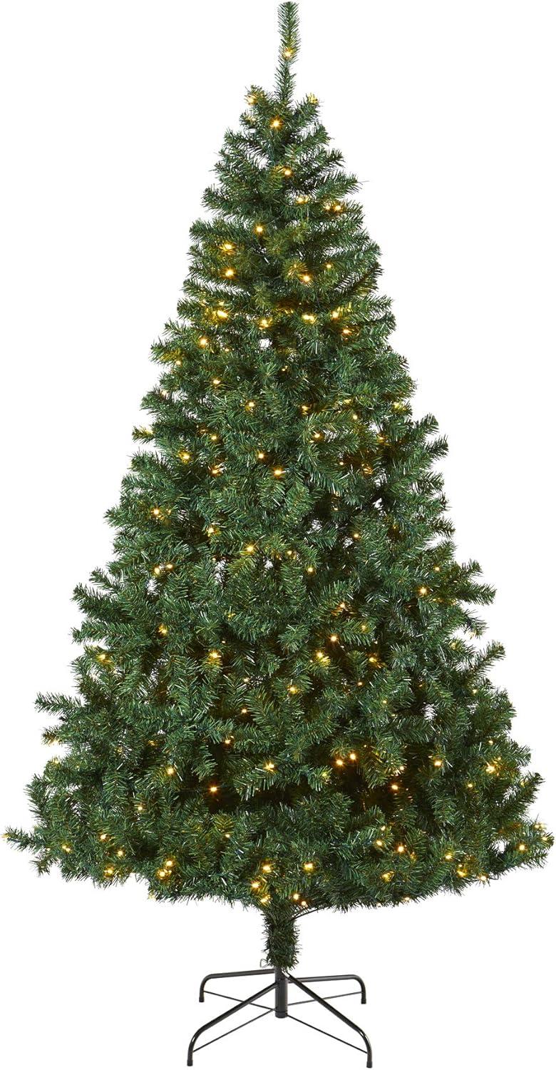 Nearly Natural 7.5-ft Northern Tip Pine Artificial Christmas Tree with 400 Clear LED Lights