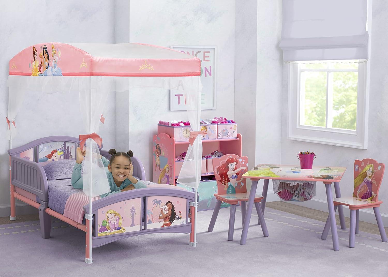 Disney Princess Pink and Purple Toddler Canopy Bed