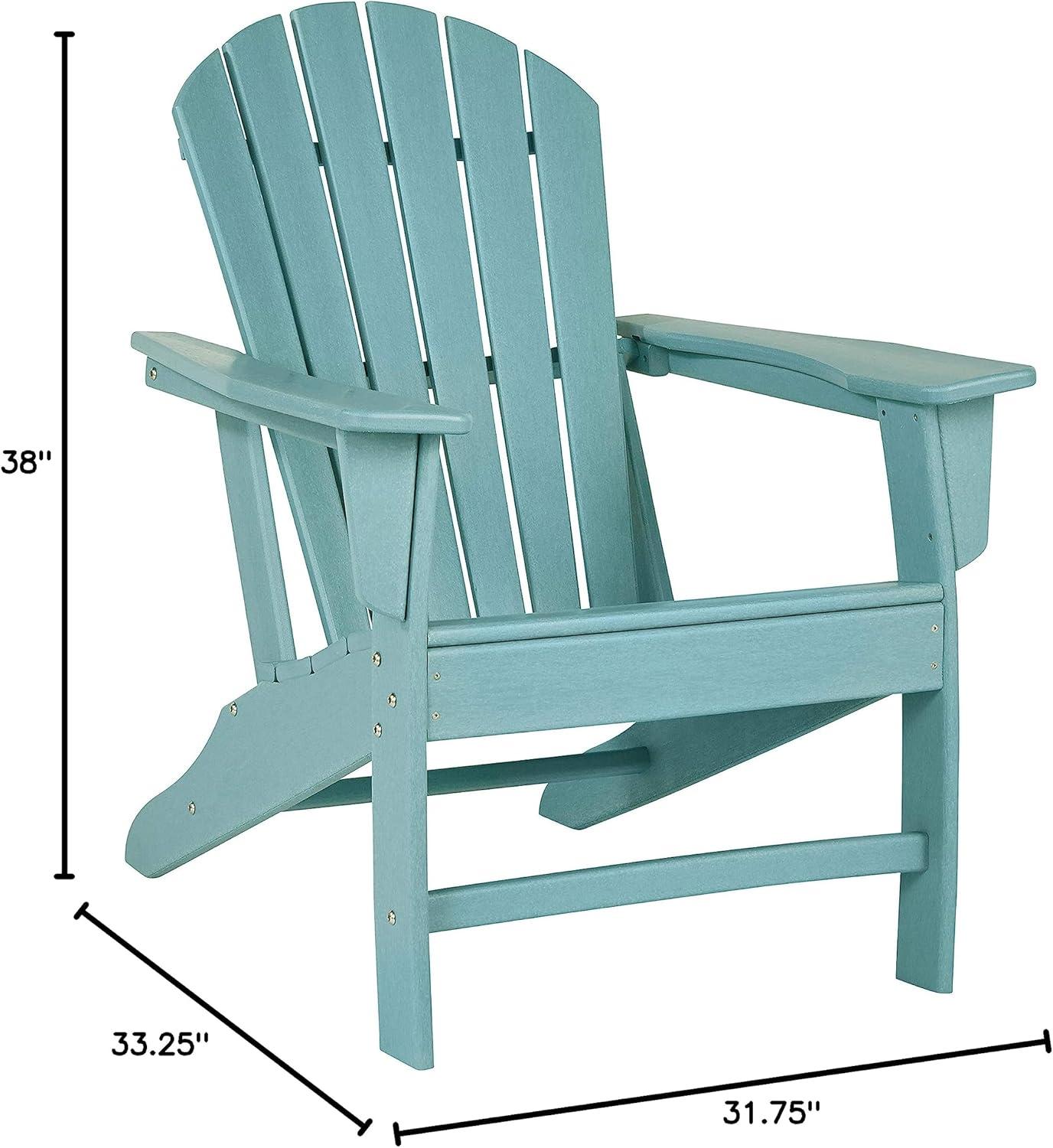 Signature Design by Ashley Contemporary Sundown Treasure Adirondack Chair  Turquoise