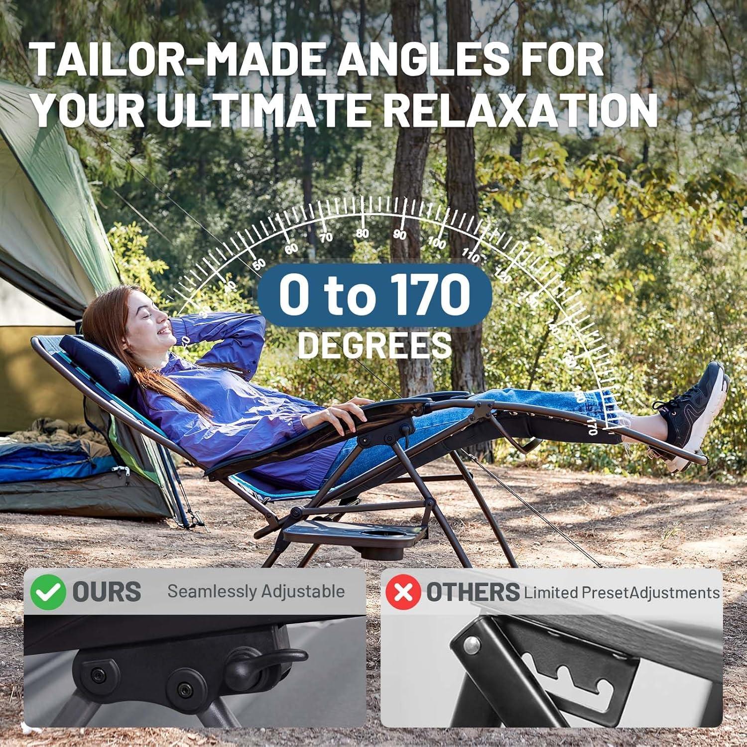 TIMBER RIDGE Camping Cot, Camping Cots for Adults with Comfortable Camping Mattress, Portable Folding Bed, Sleeping Cot, Heavy Duty Tent Cot for Travel, Camping Bed