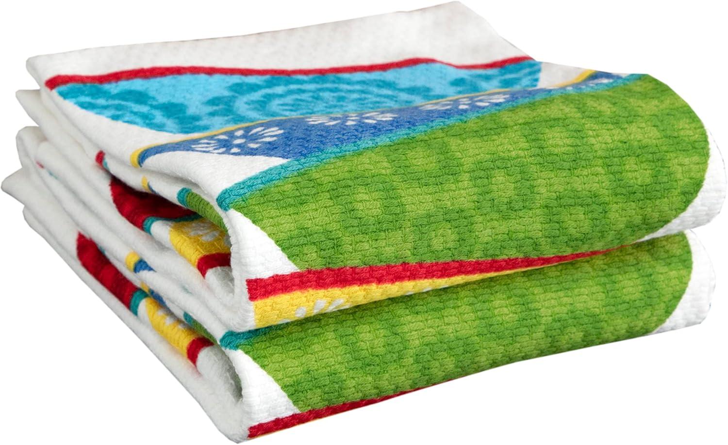 T-fal Dish Stack Print Dual Kitchen Dishcloth