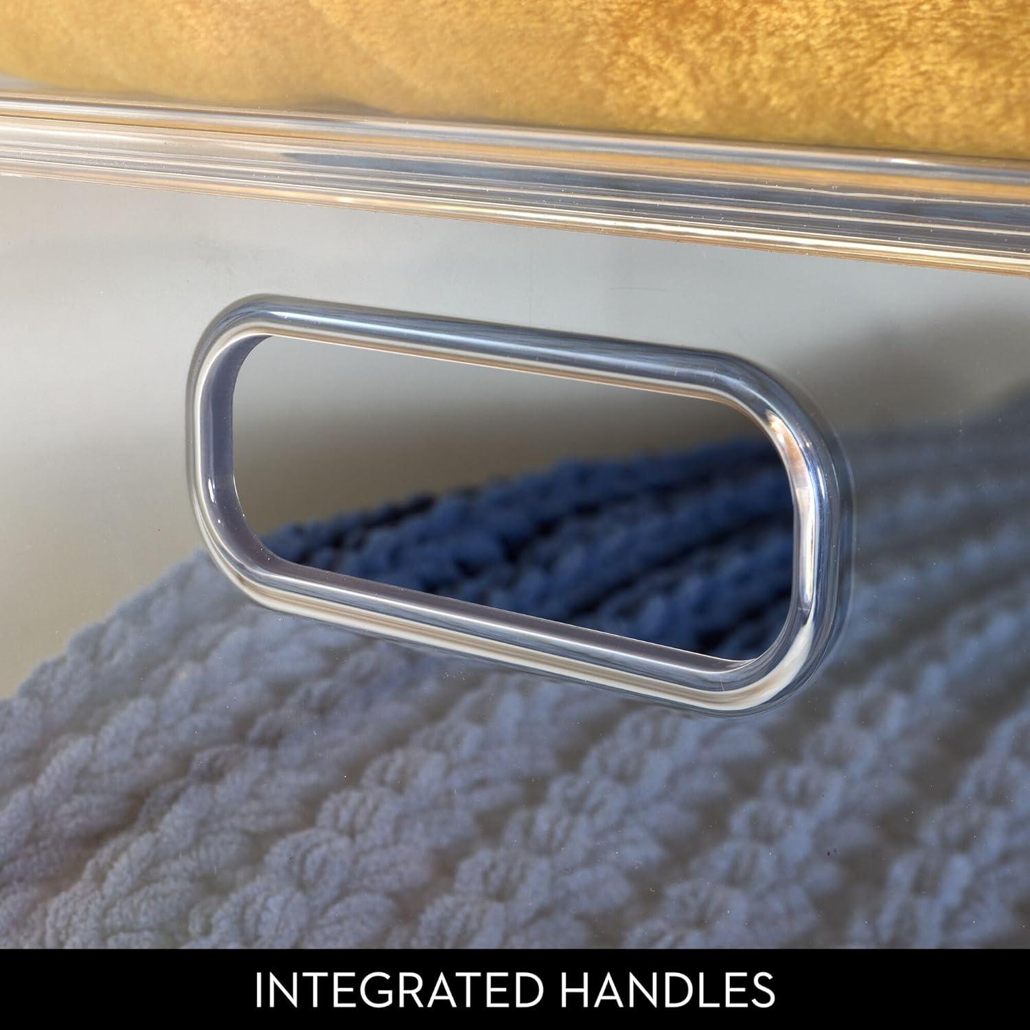 InterDesign iDesign Recycled Plastic Stackable Storage Bin with Handles - Clear