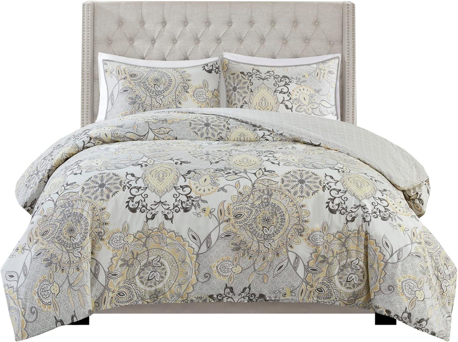 Isla 3 Piece Reversible Cotton Floral Duvet Set