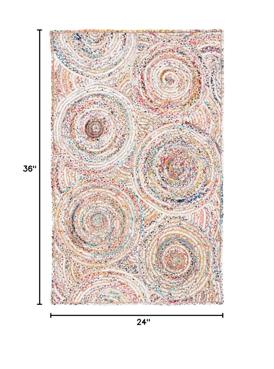Cape Cod CAP202 Woven Indoor Area Rug - Beige/Multi - 2'x3' - Safavieh