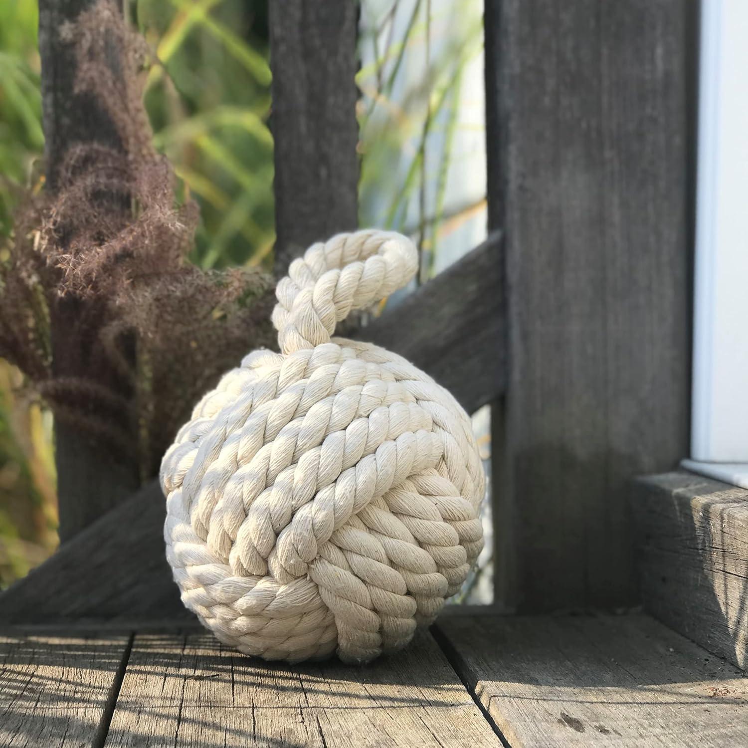 Monkey Knot Jute Weighted Floor Stop