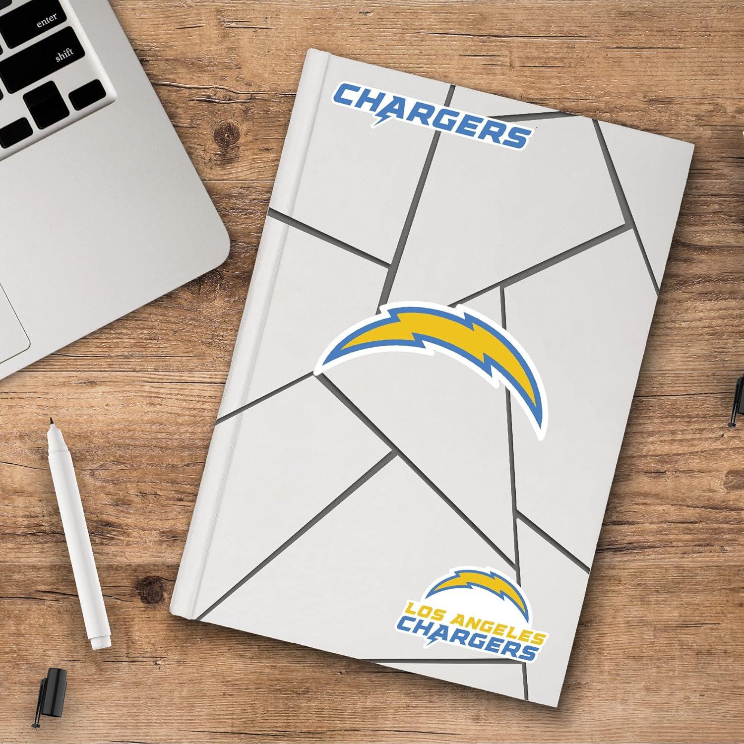 Los Angeles Chargers Clear Vinyl 3-Pack Decal Set