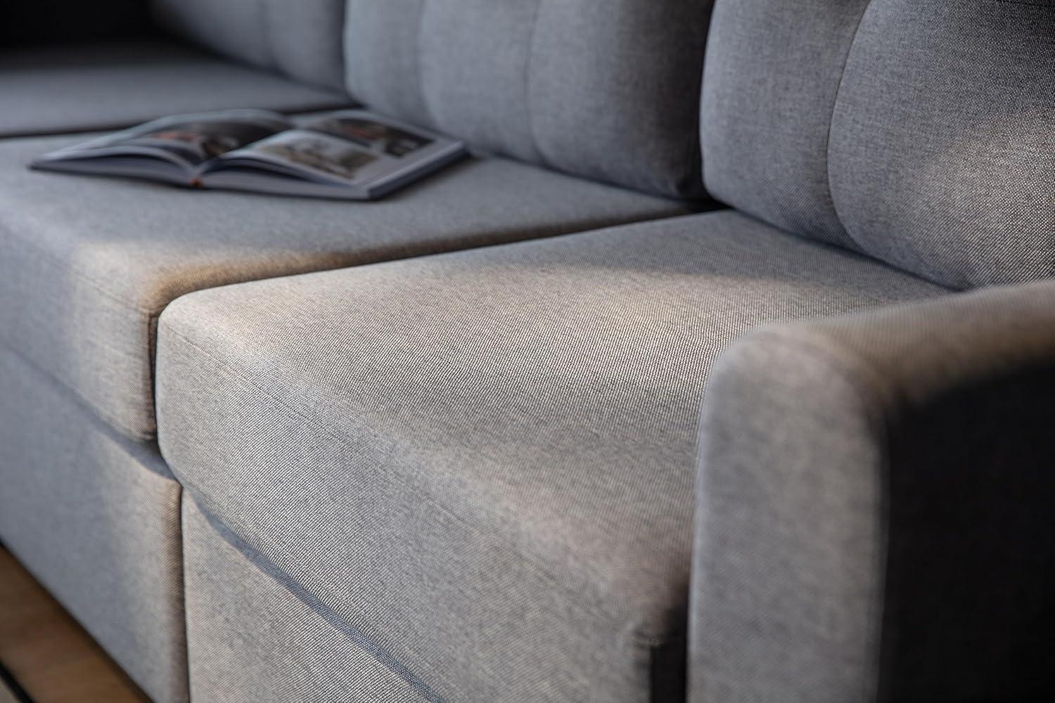 LINSY HOME Oversized Modular Cloud Sectional Sofa, RUBIK III 7 Seat Storage Couches and Sofas, Sectional Couches for Living Room with Reversible Chaises, Light Gray
