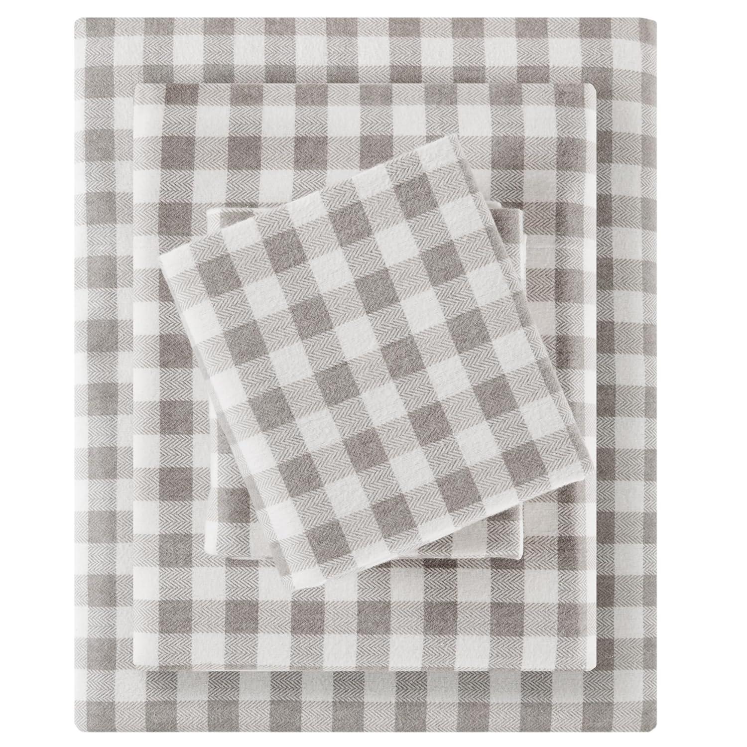 Madison Park Cozy Flannel 100% Cotton Sheet Set