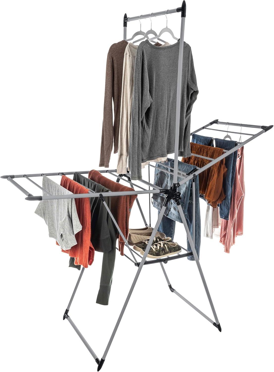 Home-Complete Clothes Drying Rack with 24 Rails