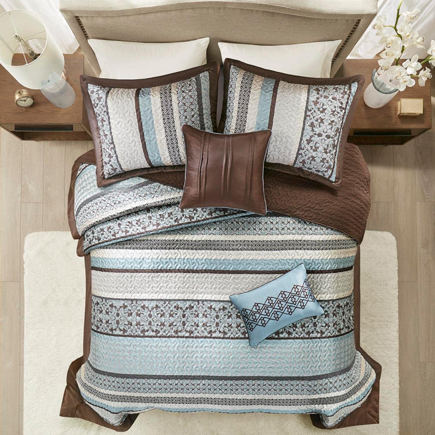 Madison Park 5pc Cambridge Reversible Jacquard Bedspread Set