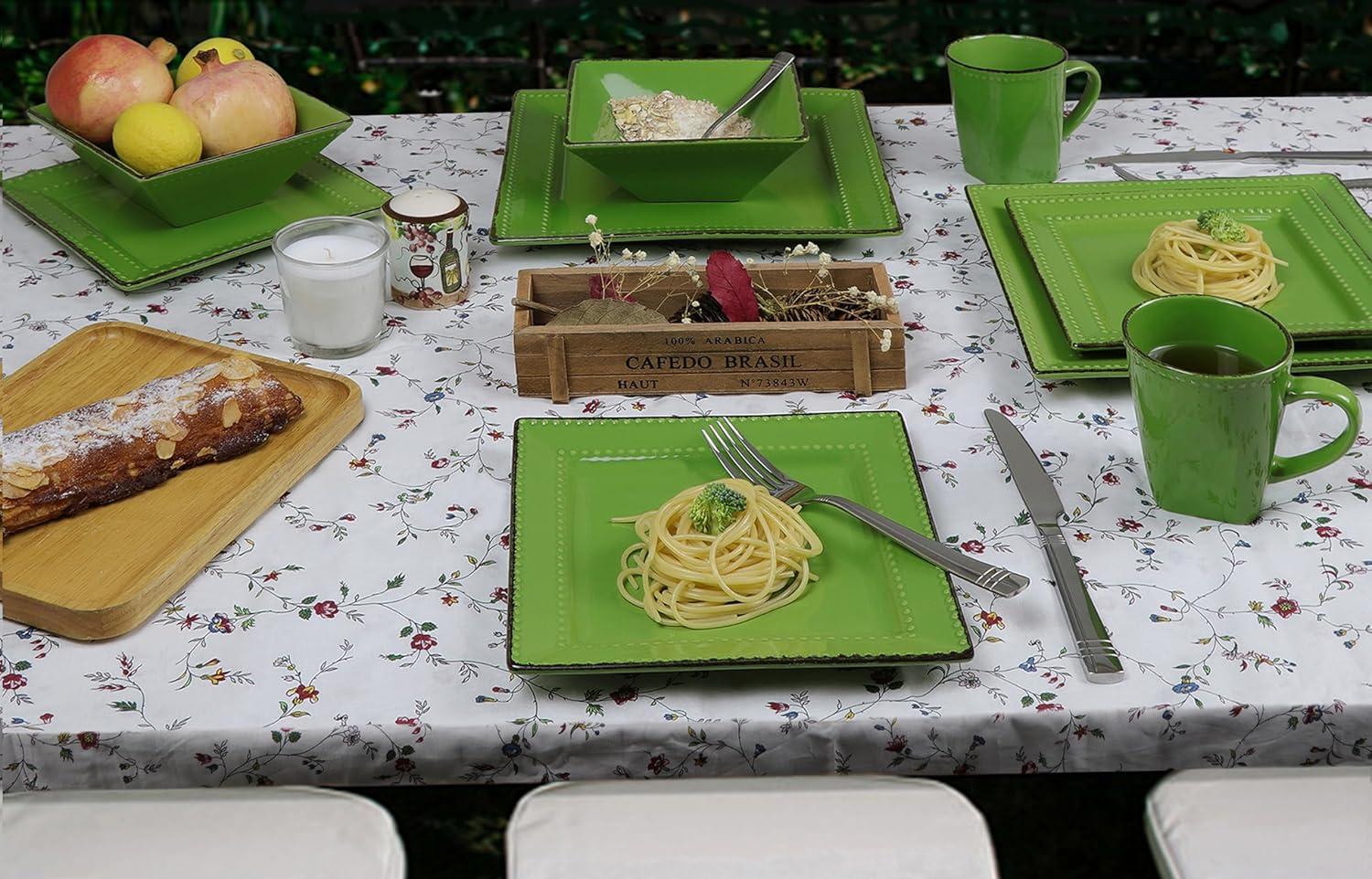 Lorren Home Trends 16 Piece Stoneware Dinnerware Set - Service for 4
