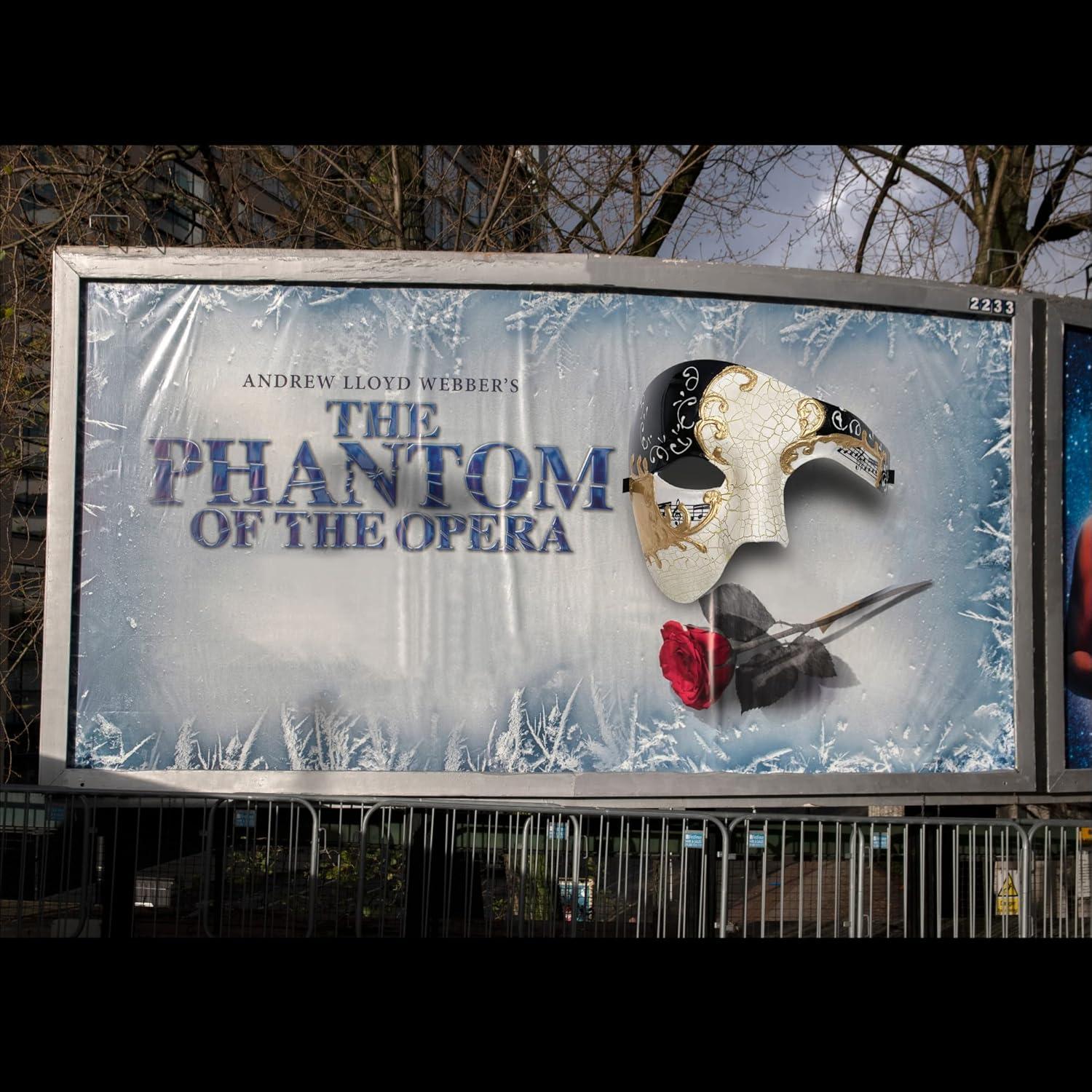 Luxury Mask Vintage Phantom of the Opera Mask ? Venetian Half Face Mask ? Costume Party, Masquerade Ball Carnival Mardi Gras